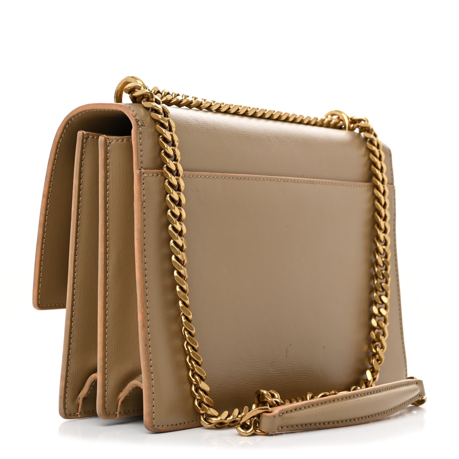Saint Laurent Calfskin Medium Monogram Sunset Dark Beige 3 of 13