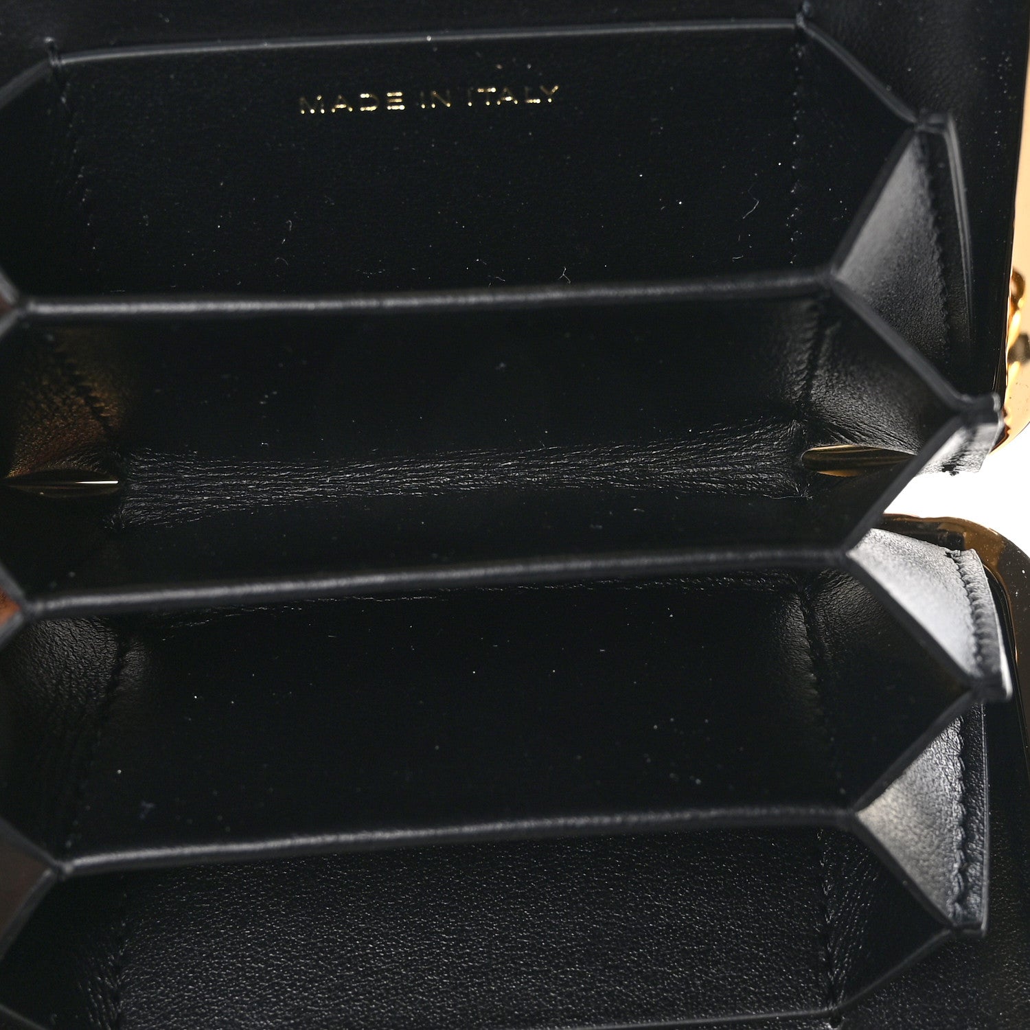 Chanel Glazed Goatskin Quilted Small Box With Chain Black 5 of 11