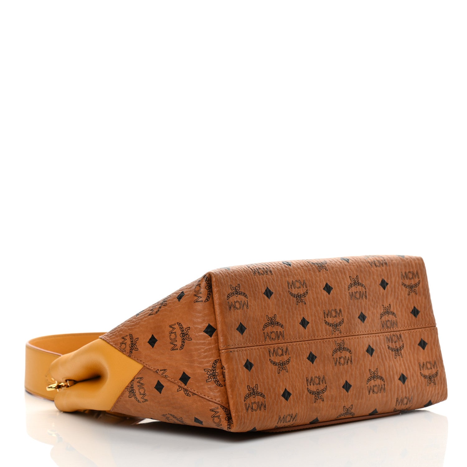 MCM Visetos Medium Klara Hobo Cognac Yellow 4 of 15