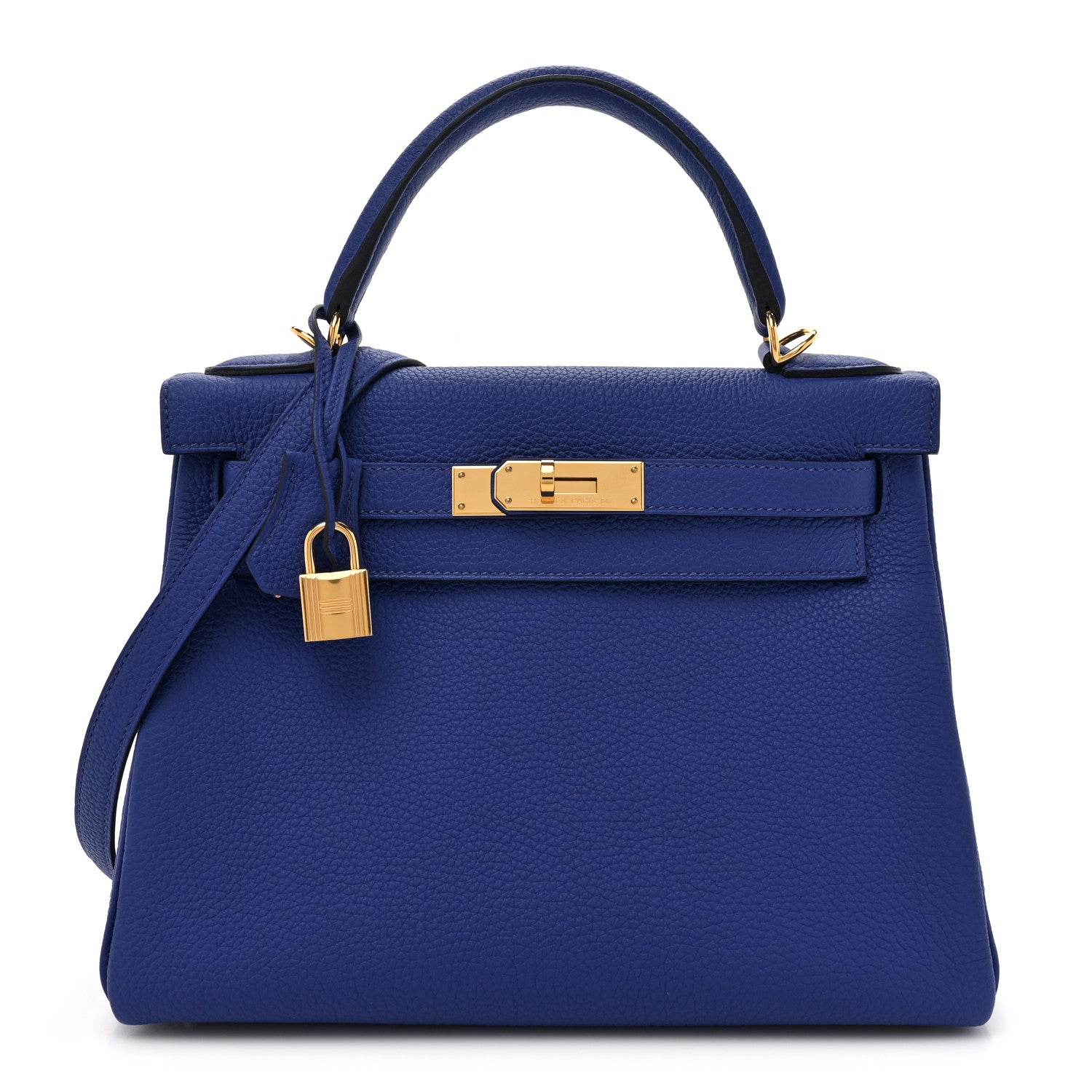 Hermes Togo Kelly Retourne 28 Bleu Royal 1 of 11