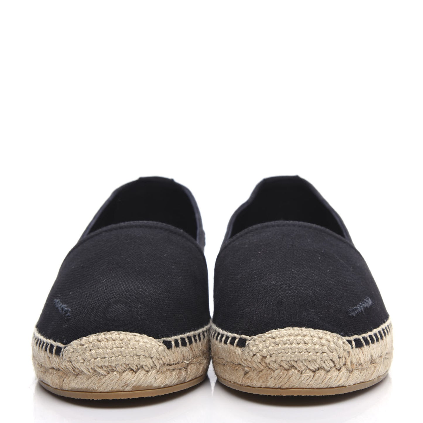 Canvas Elba Logo Embroidered Espadrilles 35 Black