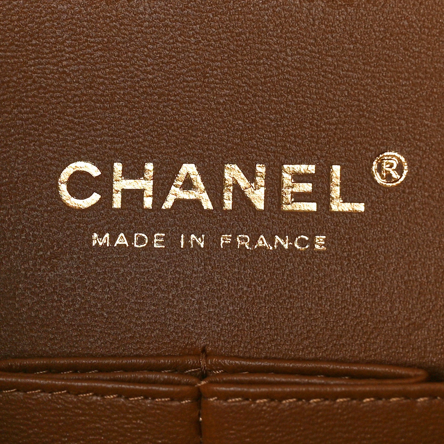 Lambskin Quilted Medium Double Flap Camel