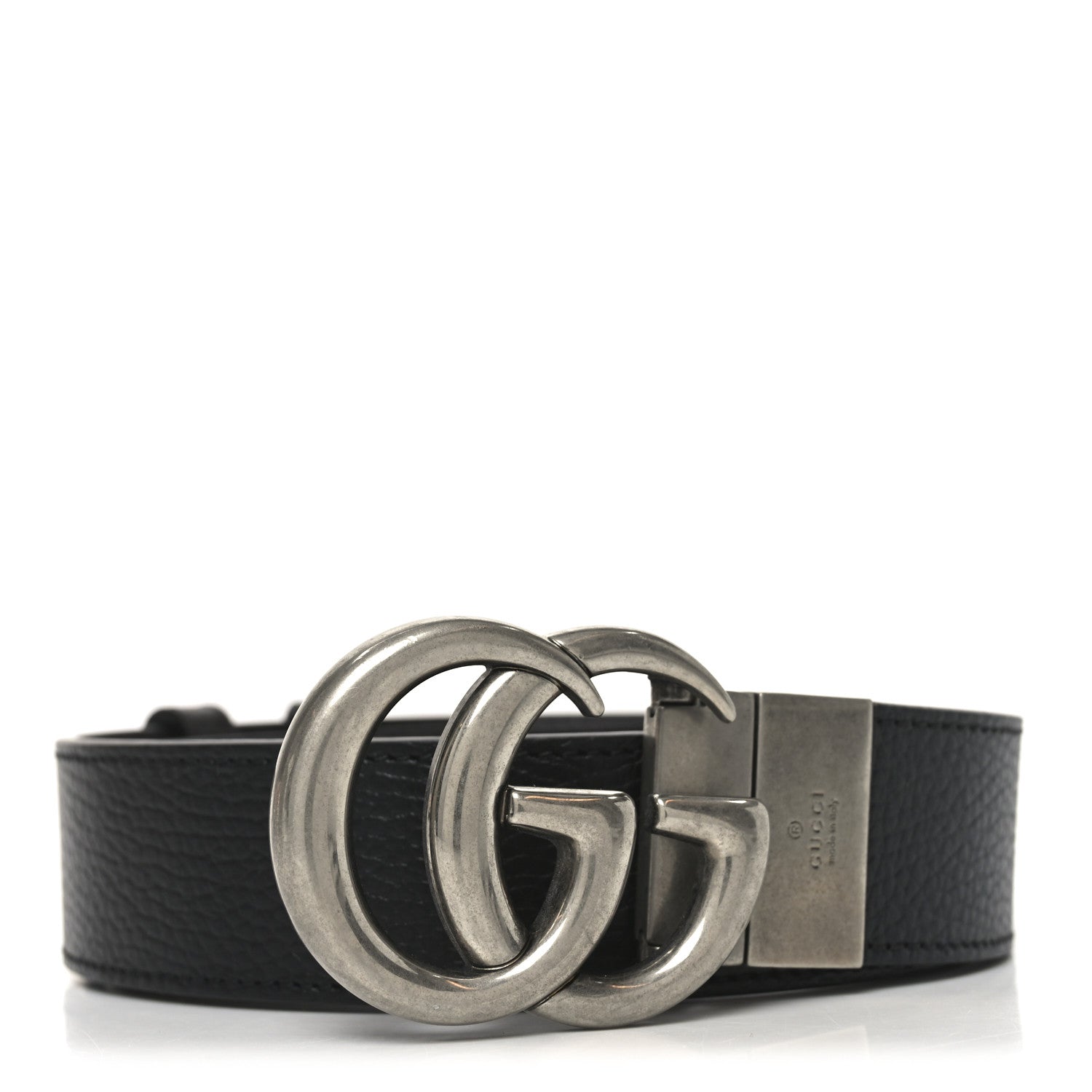 Gucci Calfskin Double G Reversible 80 32 Belt Black 1859739