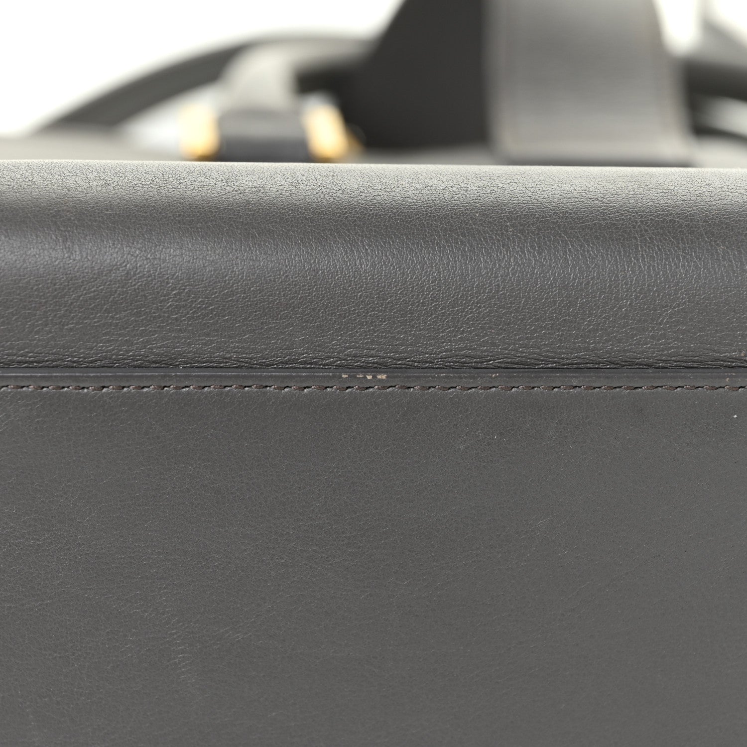Saint Laurent Calfskin Small Monogram Cabas Grey 18 of 21