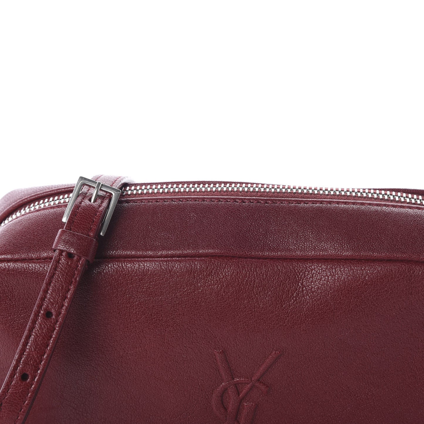 Calfskin Monogram Small Lou Camera Bag Lipstick Red