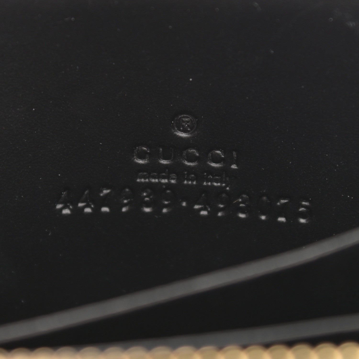 Gucci Guccissima Zip Around Card Case Black 6 of 8
