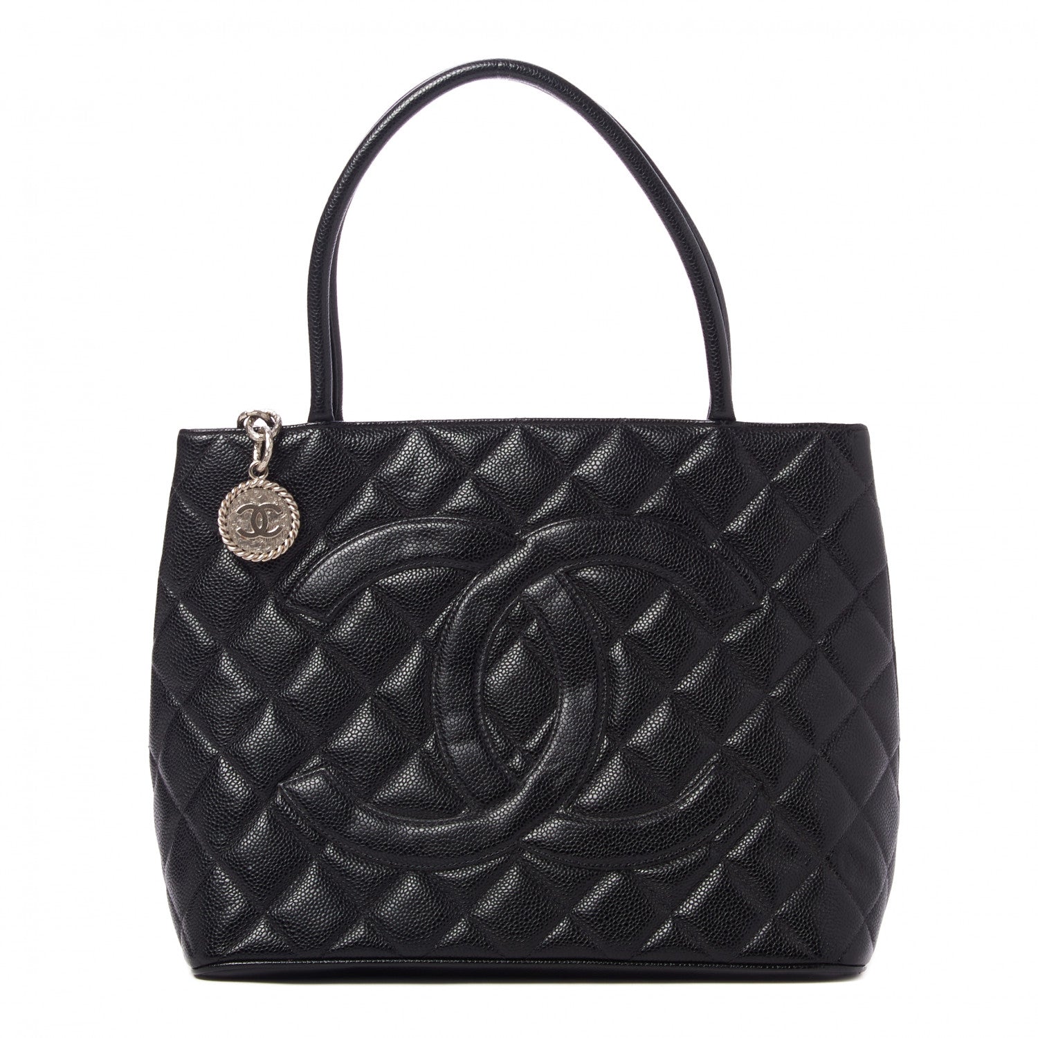 Chanel Caviar Quilted Medallion Tote Black 1 of 10