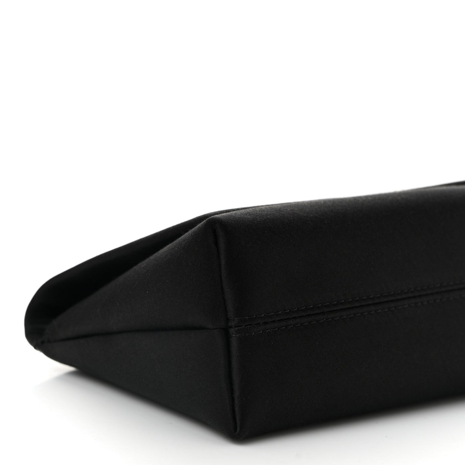 Tom Ford Satin Mini Label Chain Shoulder Bag Black 8 of 9
