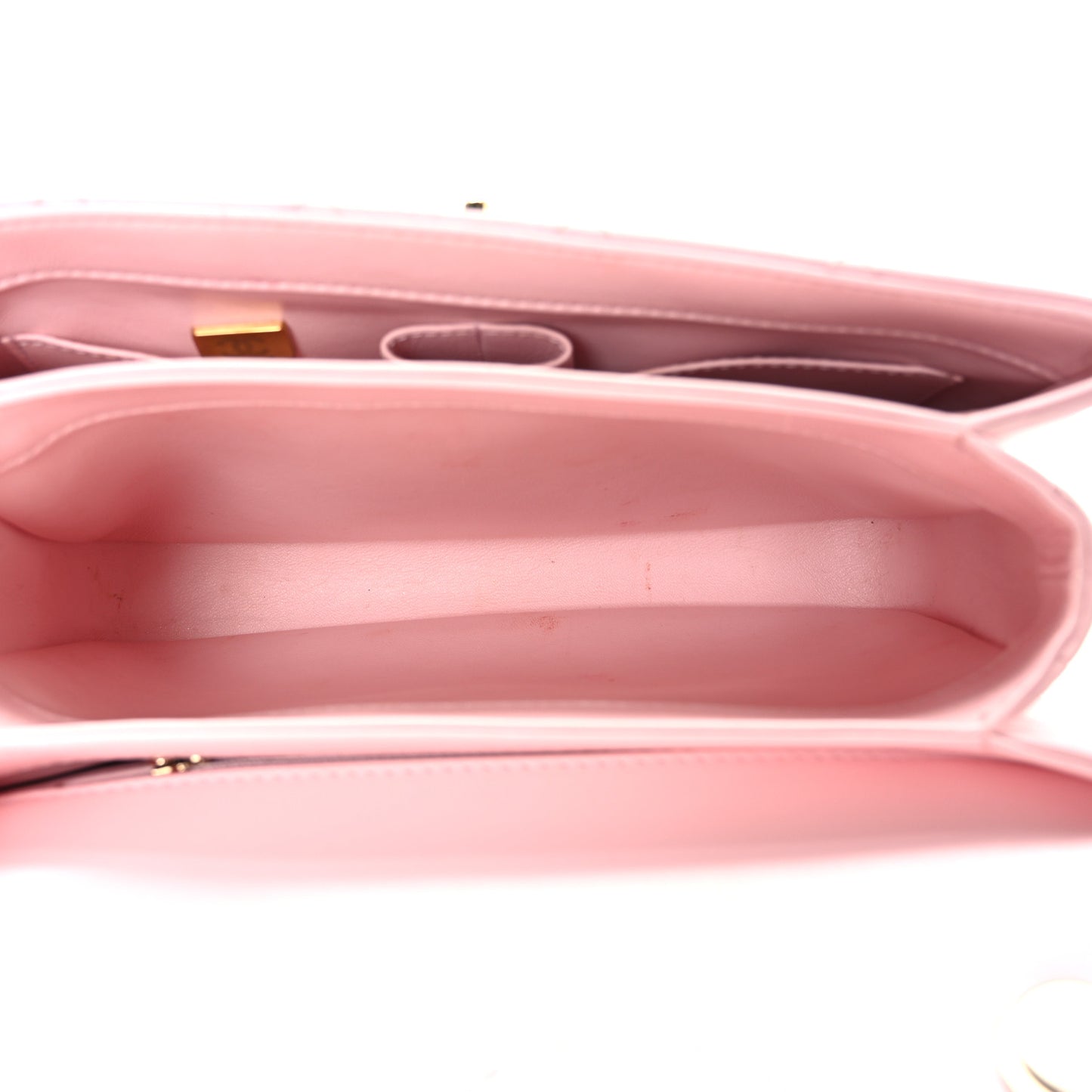 Lambskin Quilted Small Trendy CC Flap Dual Handle Bag Light Pink