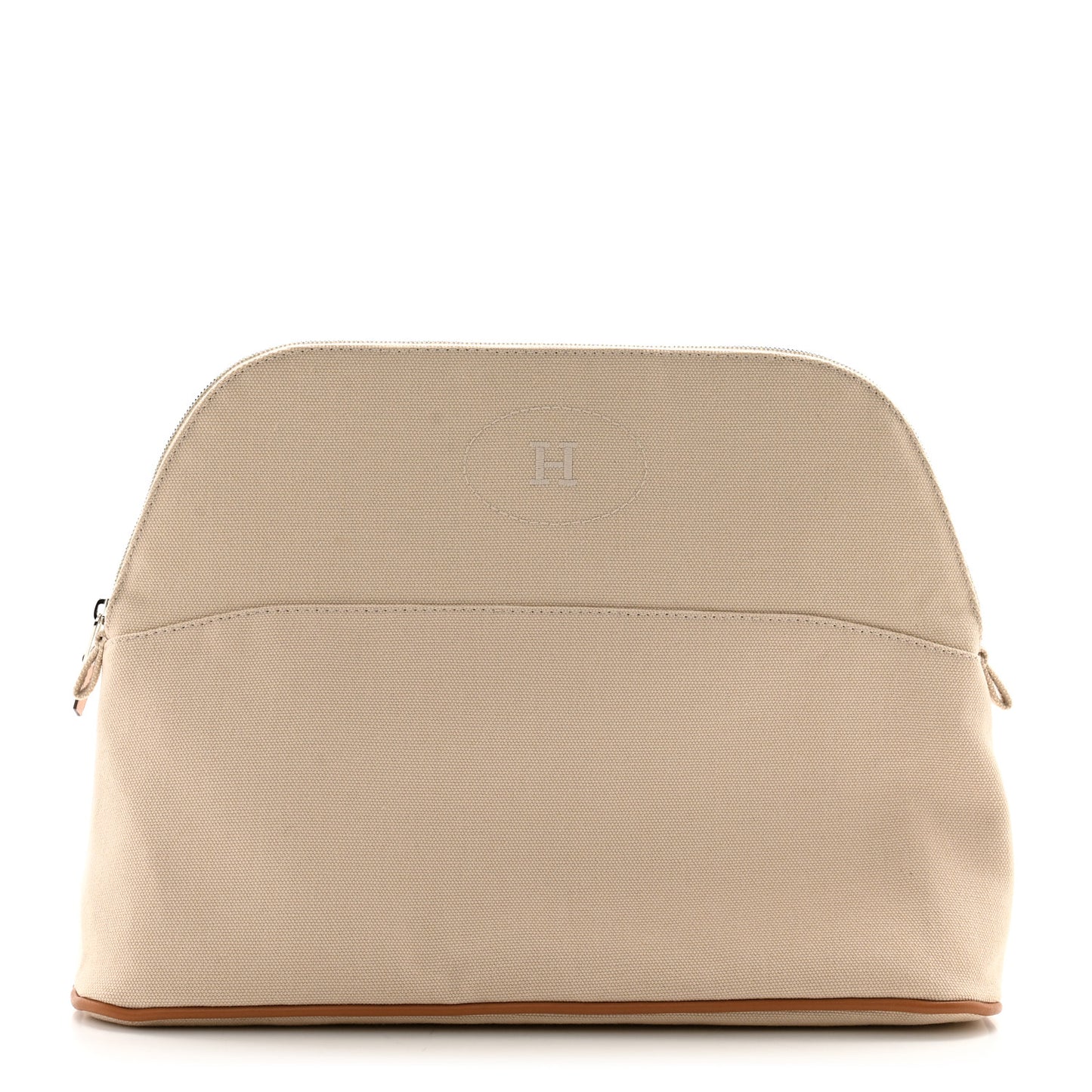 Cotton Canvas Bolide Travel Cosmetic Pouch Natural