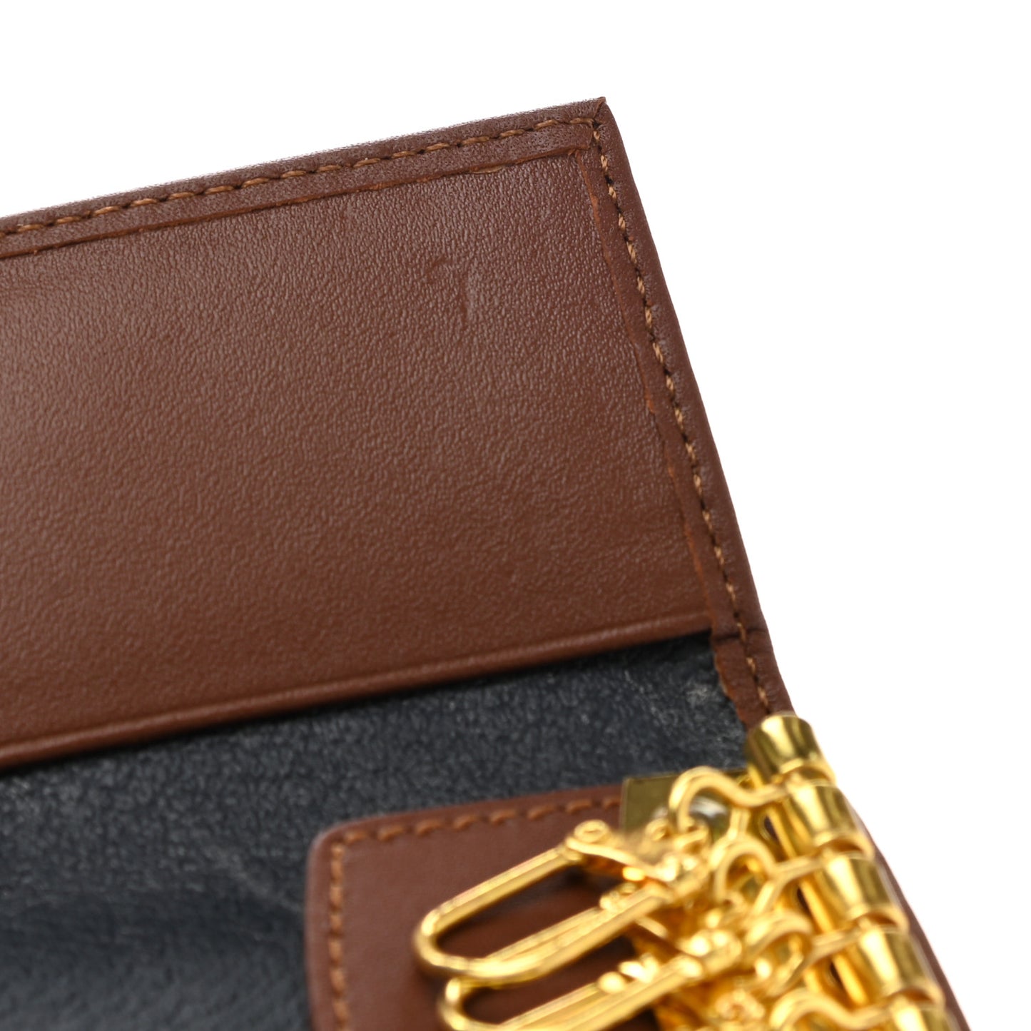 Haymarket Check 6 Key Holder Case Brown