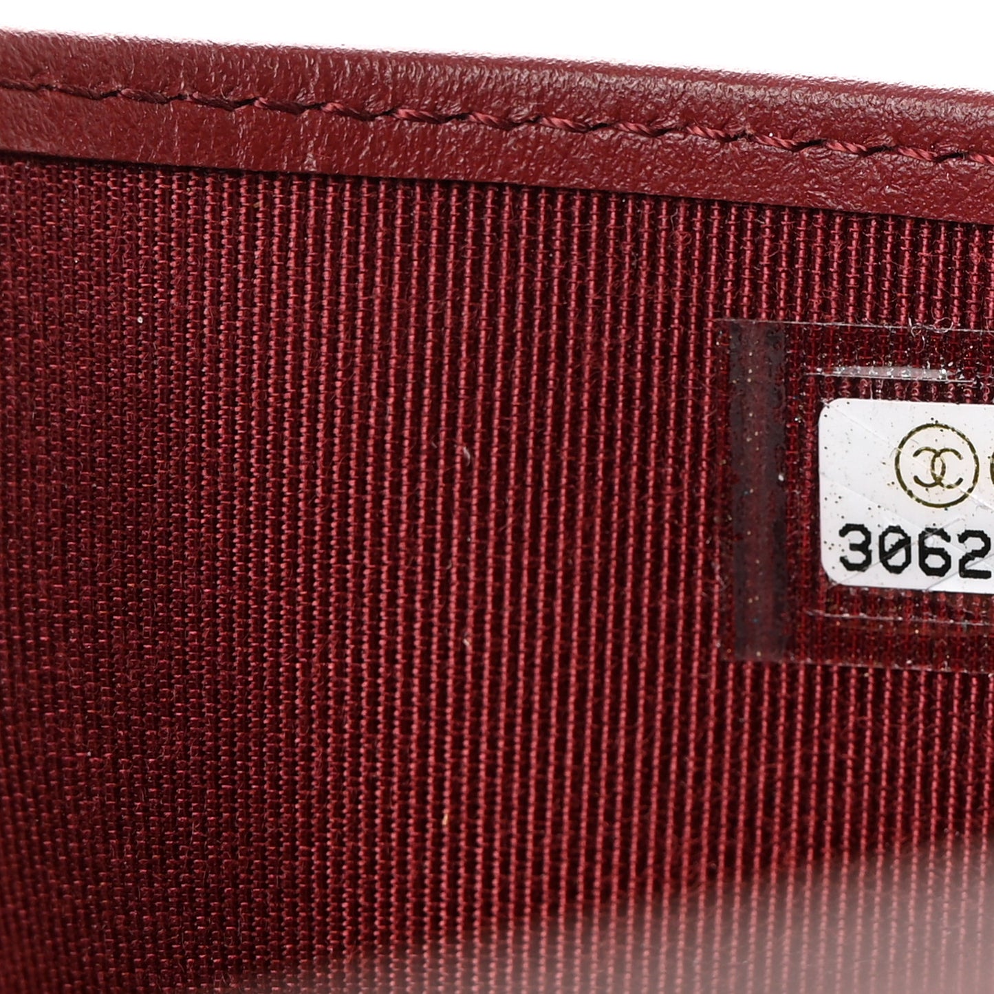 Caviar Quilted Passport Holder Burgundy