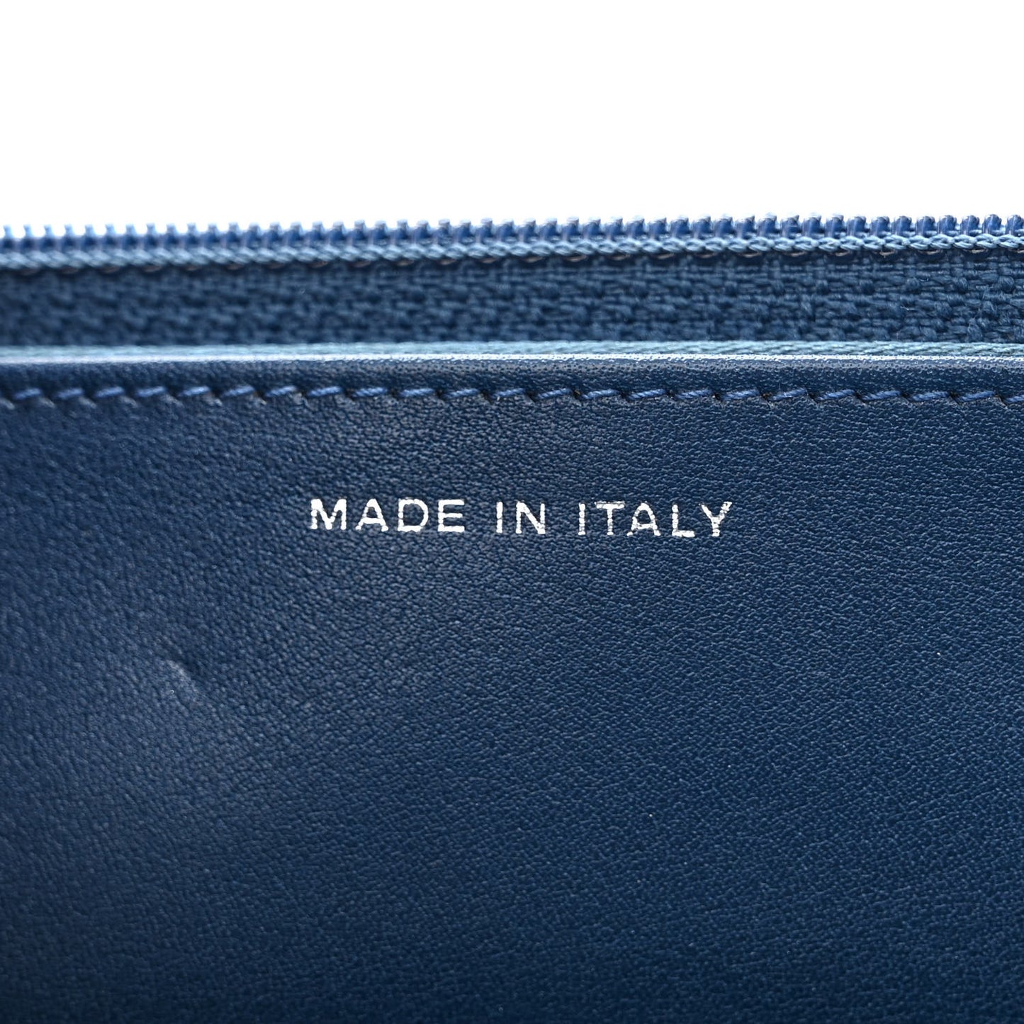 Patent Camellia Wallet on Chain WOC Royal Blue