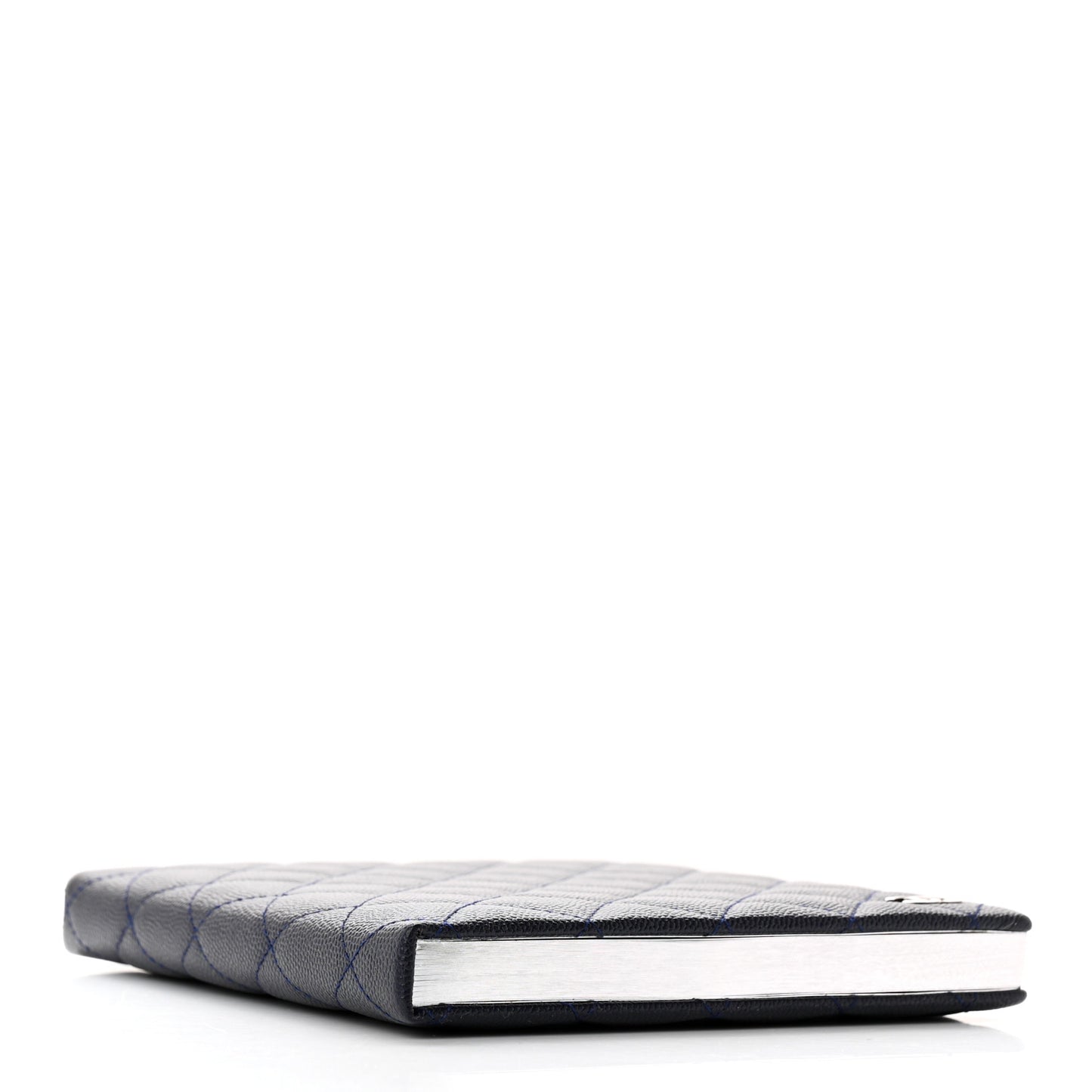 Caviar Quilted Notebook Navy Blue
