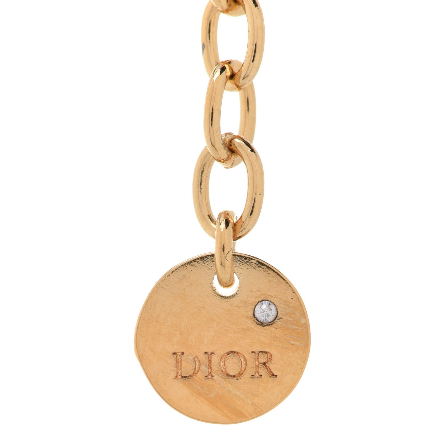 Christian Dior Pearl Petit CD Necklace Gold 6 of 7