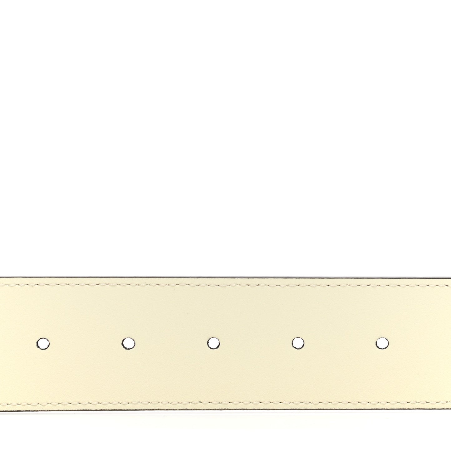 Calfskin Double G 40mm Belt 95 38 Mystic White