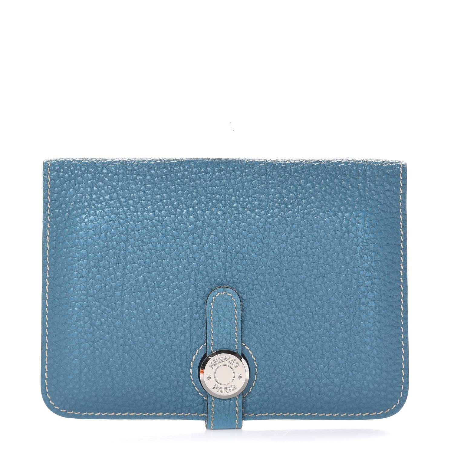 Hermes Togo Dogon Compact Wallet Blue Jean 477684 – FASHIONPHILE