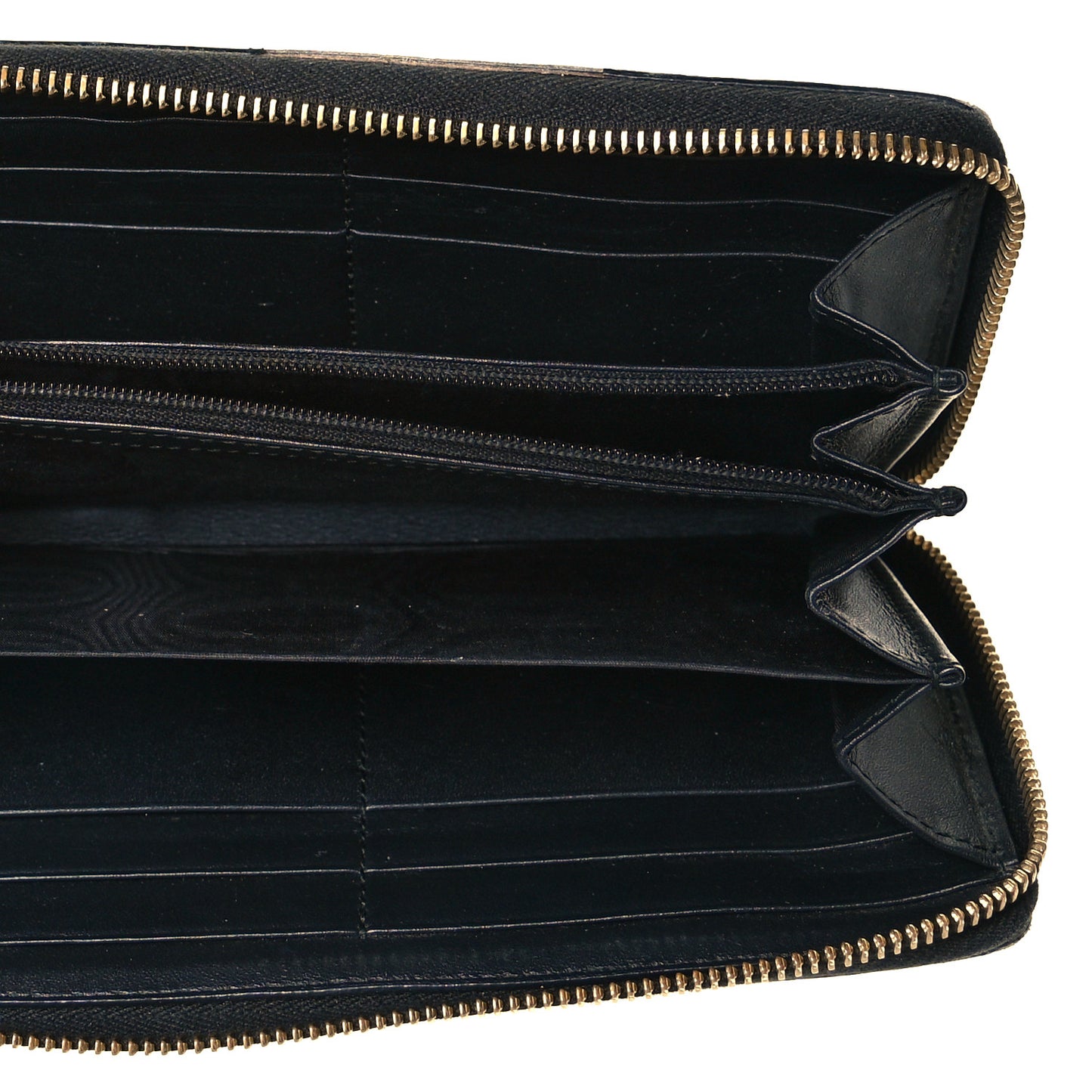 GG Supreme Monogram Bees Zip Around Wallet