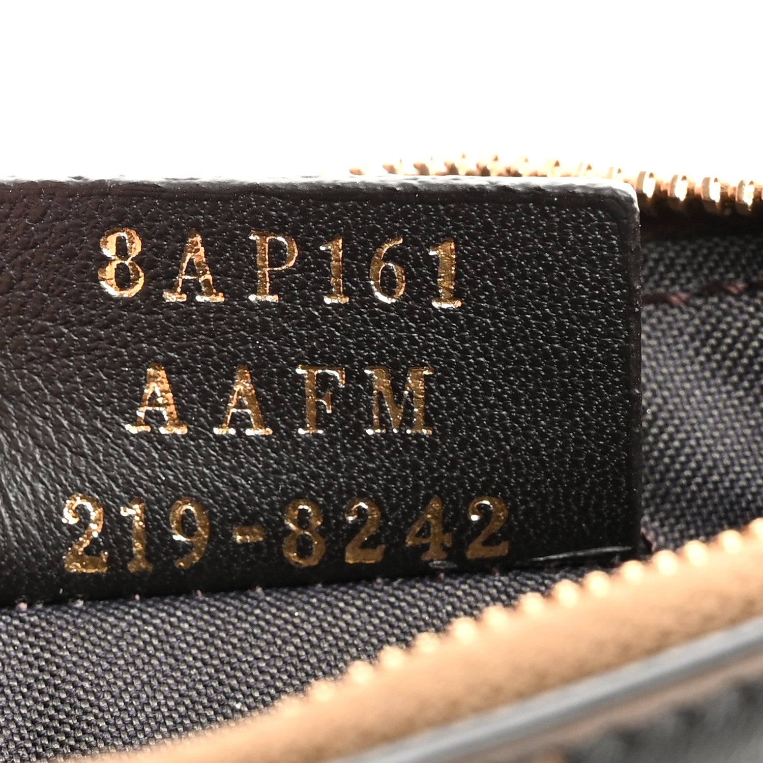 Fendi Vitello Soft F is Fendi Bi-Color FF 1974 Embossed Key Case Pouch Maya Black 7 of 7