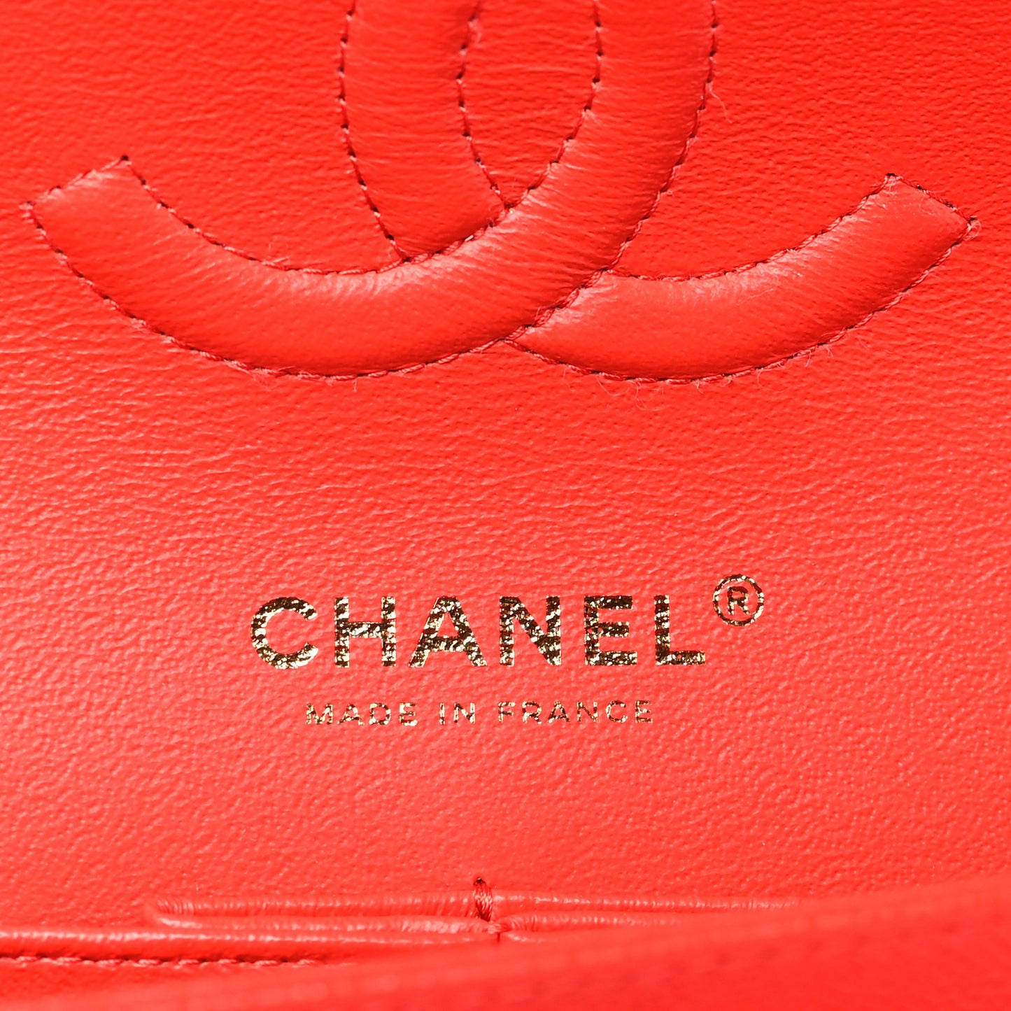 Caviar Quilted Medium Double Flap Red