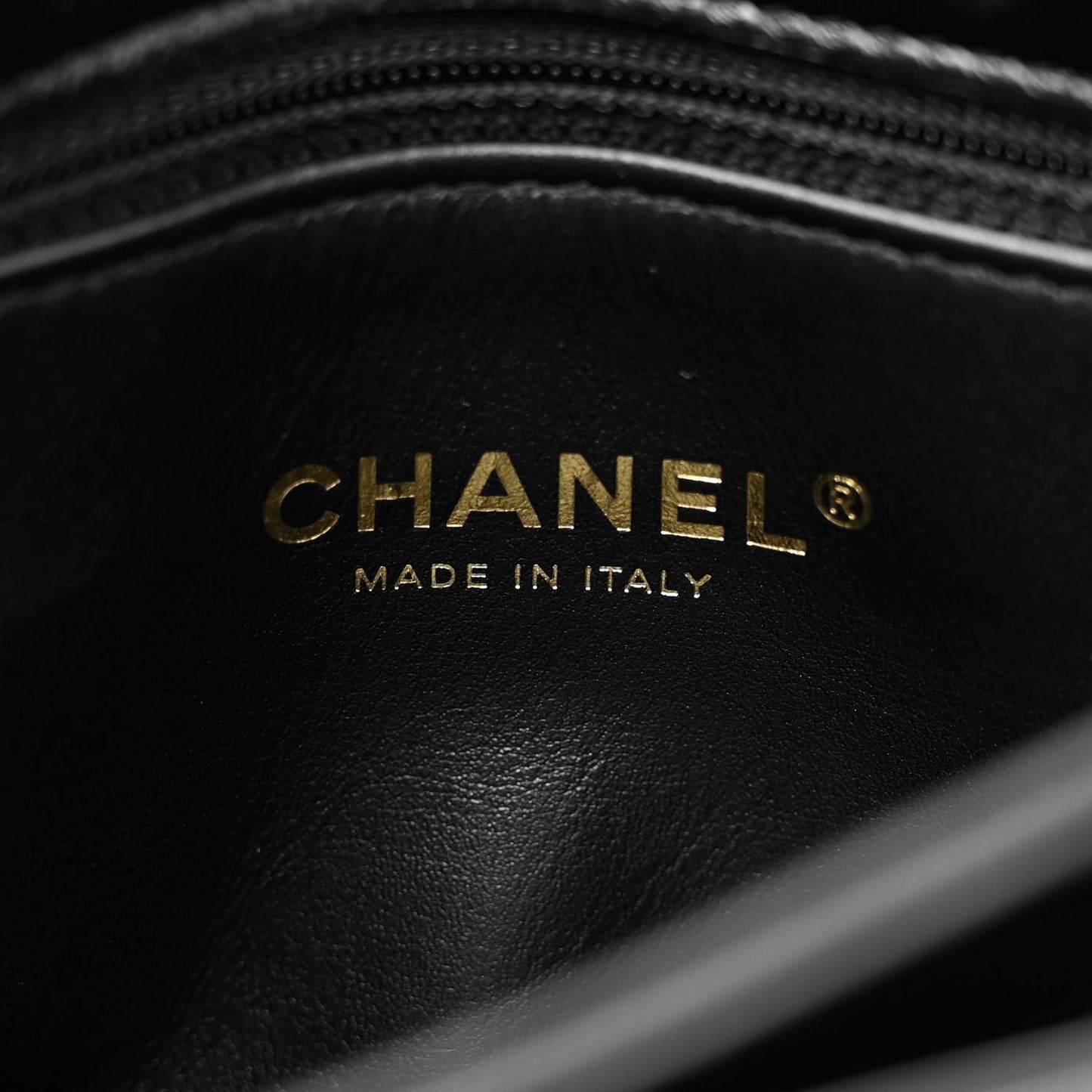 Lambskin Quilted Small Color Match Flap Black