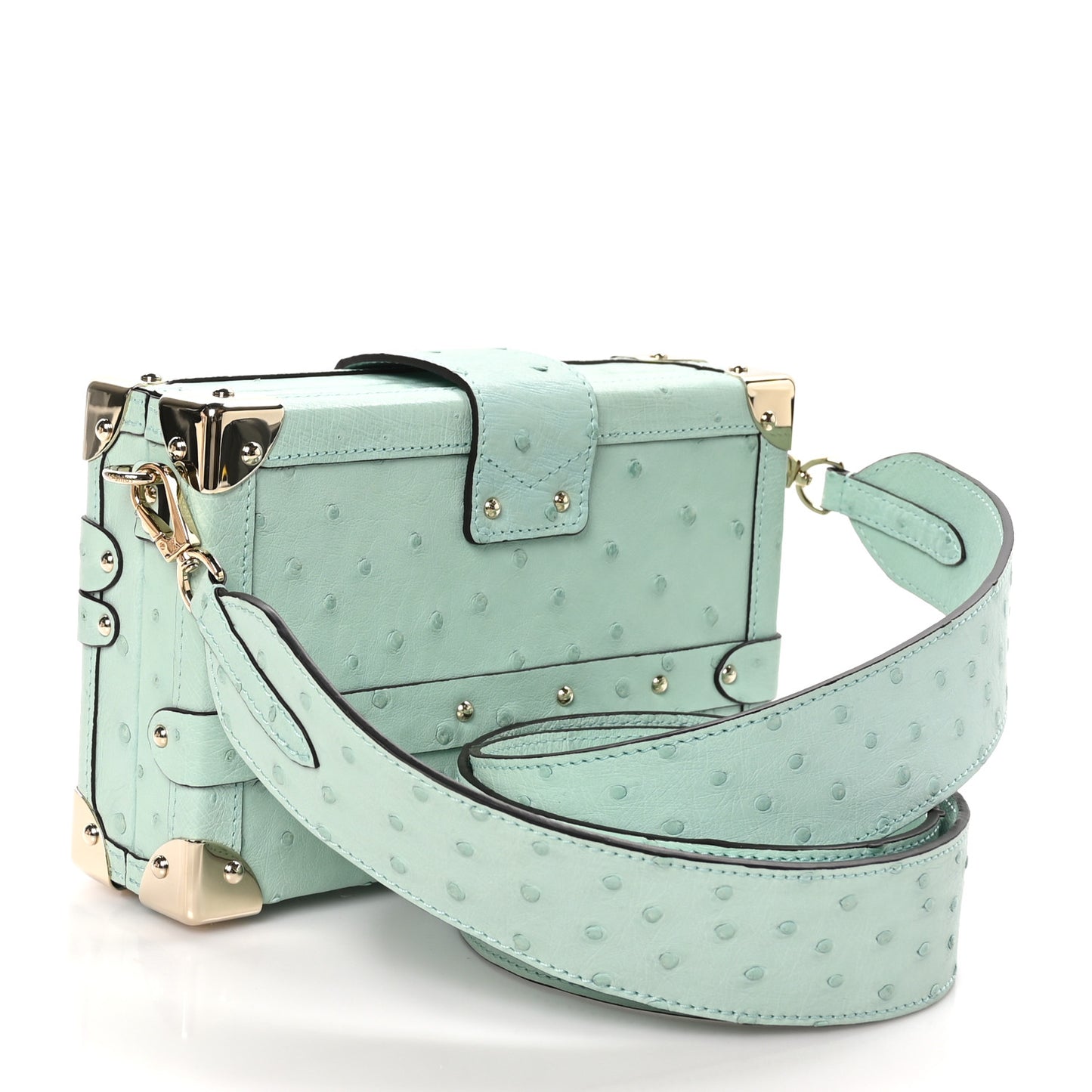 Ostrich Petite Malle Vert Celadon