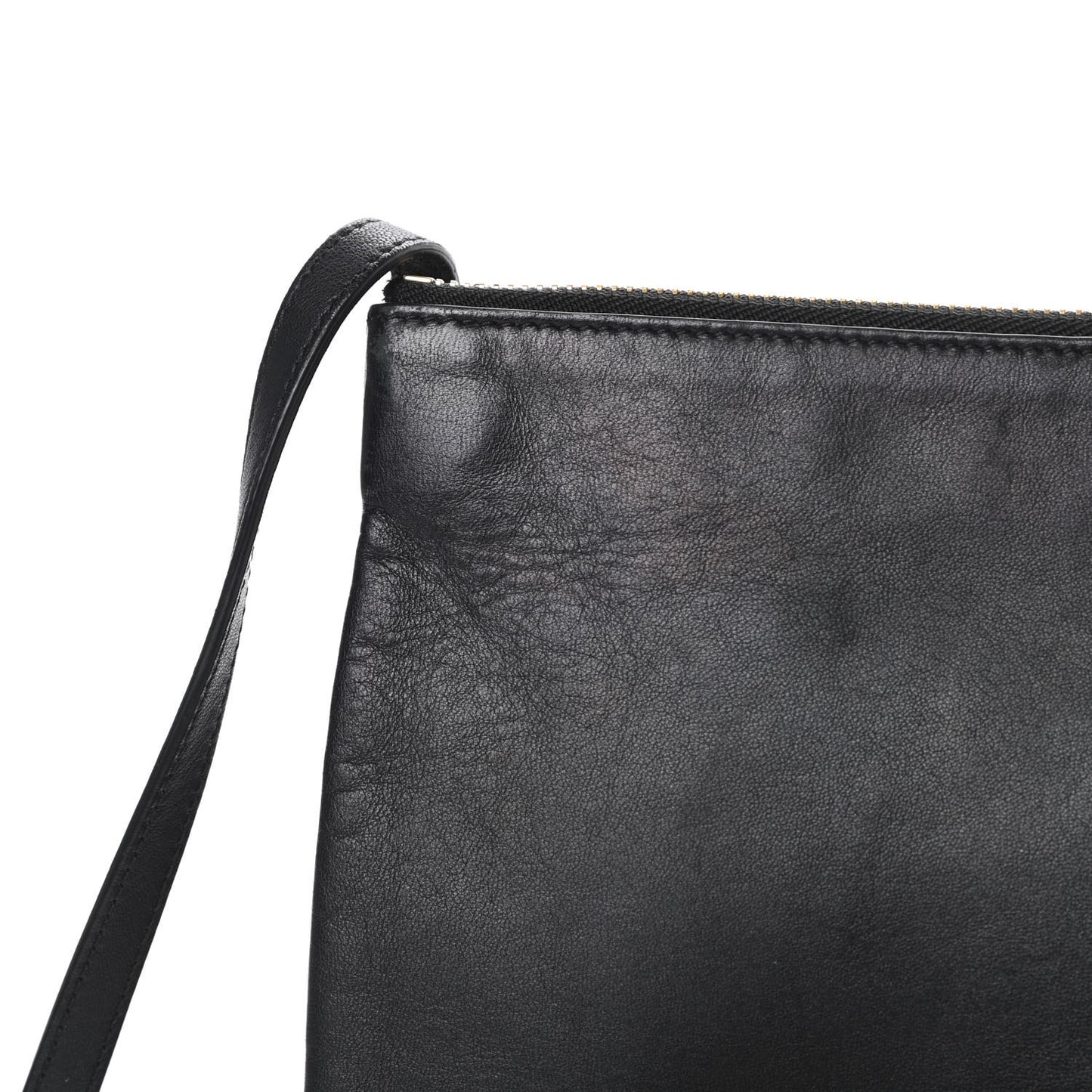 Goatskin Large Trio Crossbody Bag Black