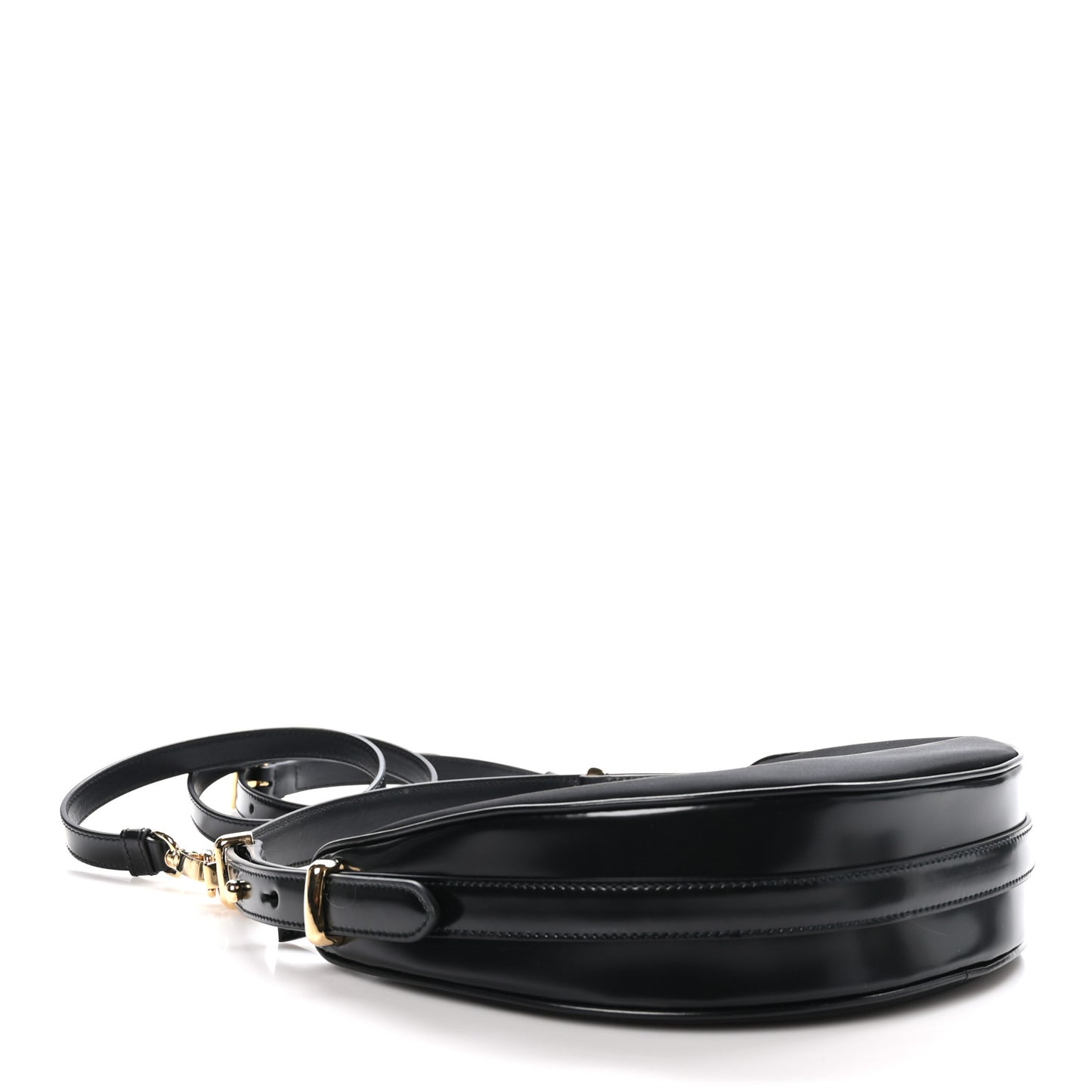 Re-Nylon Spazzolato Arque Shoulder Bag Black