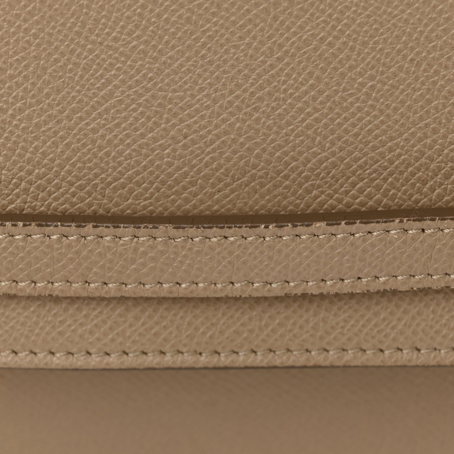 Grained Calfskin Micro Belt Bag Light Taupe