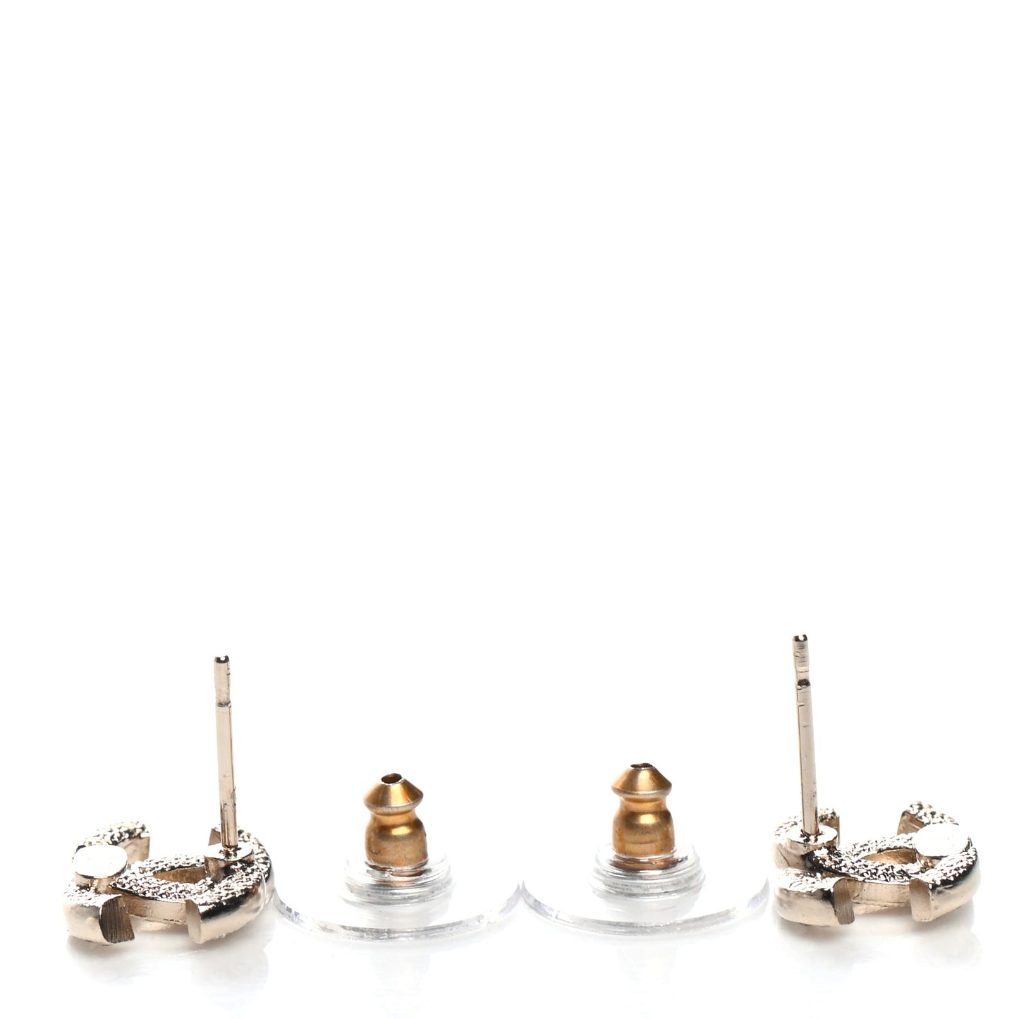 Crystal Mini Timeless CC Earrings Gold