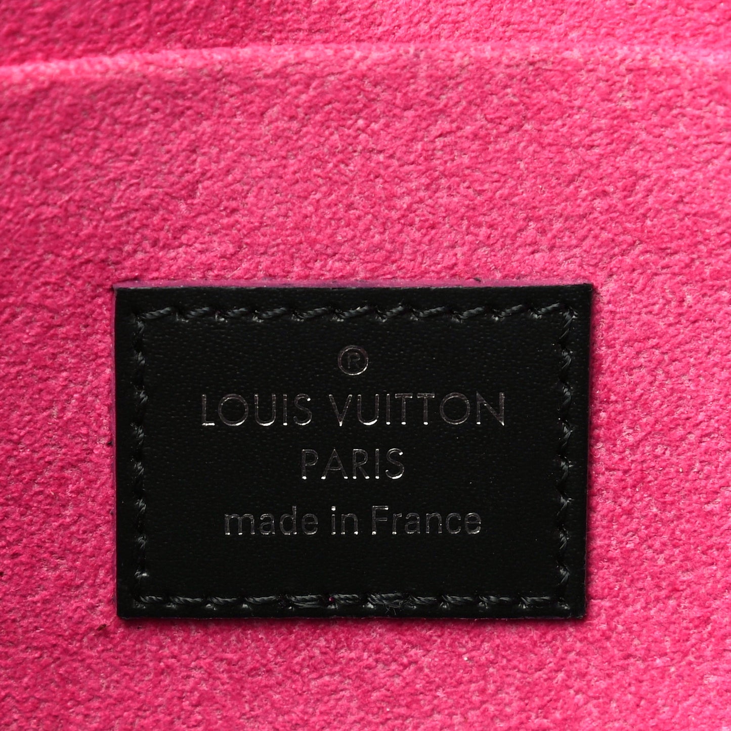 Epi Pochette Felicie Black Hot Pink
