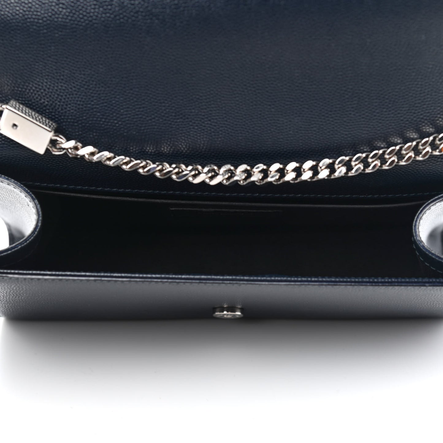 Grain De Poudre Medium Classic Monogram Kate Satchel Deep Marine