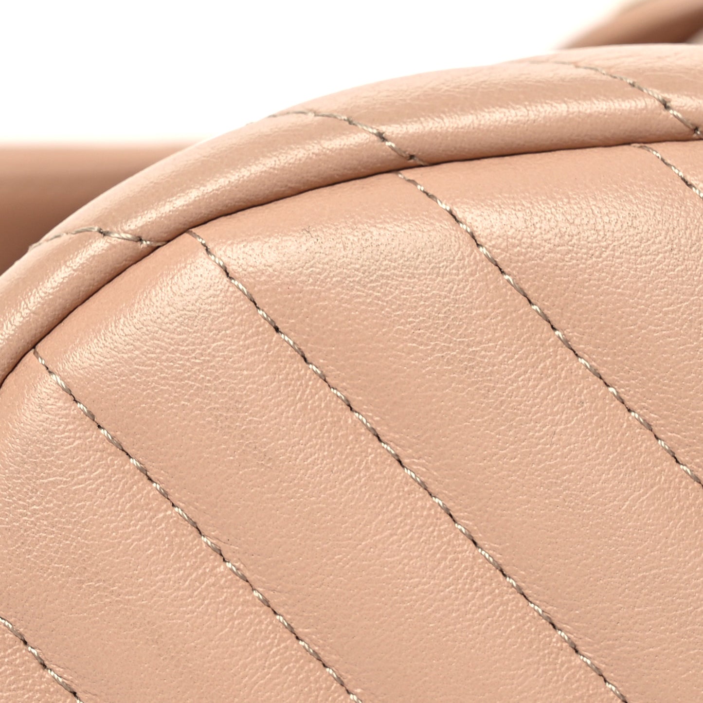 Calfskin Chevron Quilted Small Urban Spirit Backpack Beige