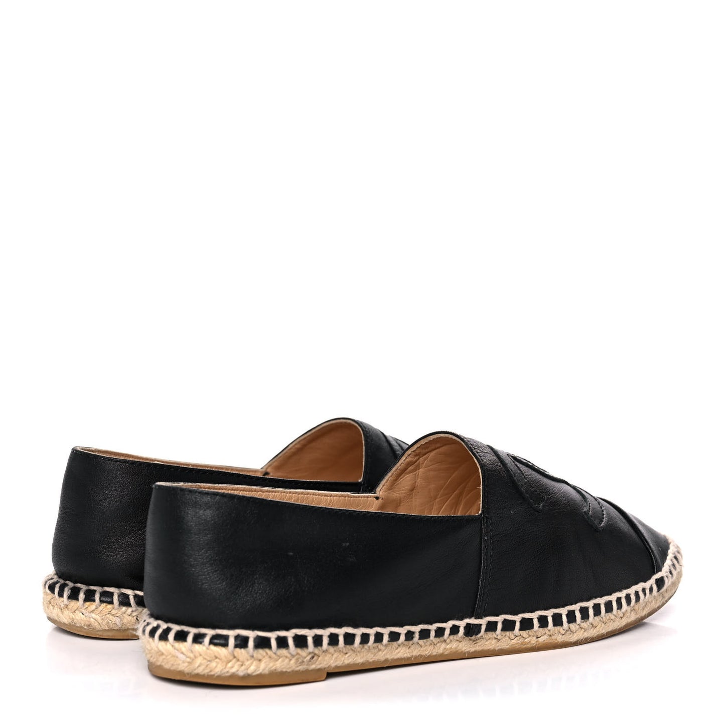 Lambskin CC Espadrilles 37 Black