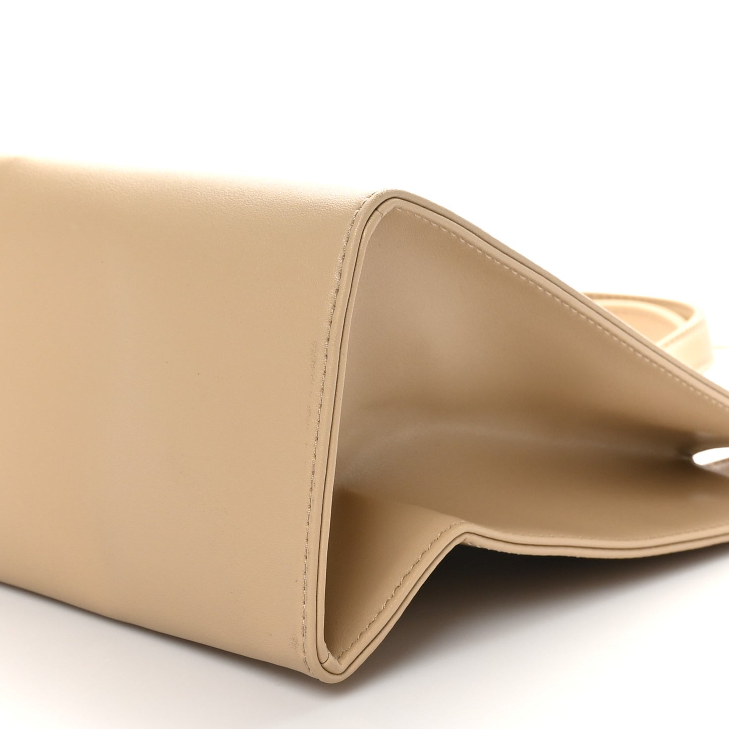 Vegan Leather Shmedium Shopping Bag Cream
