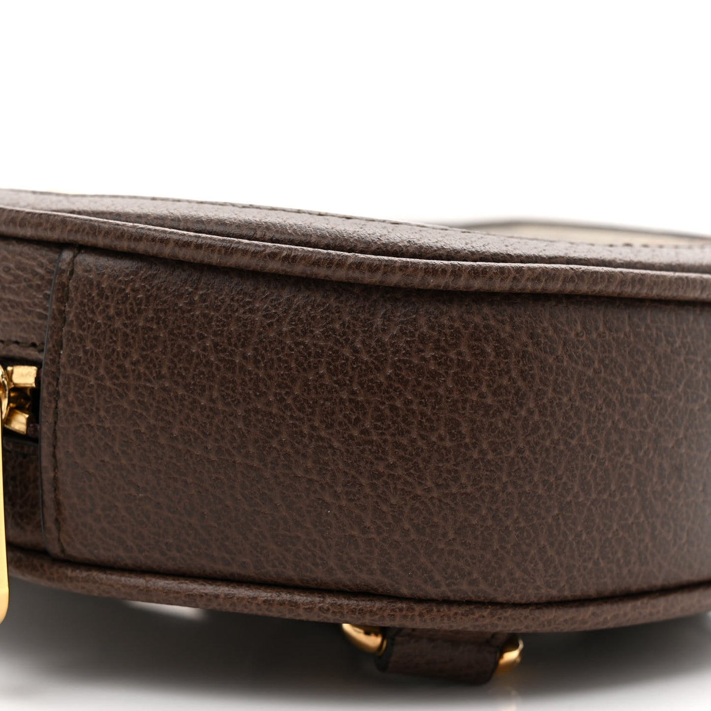 GG Supreme Monogram Web Mini Ophidia Round Backpack Brown