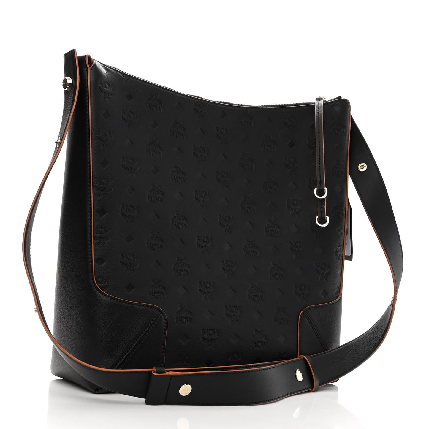 Calfskin Ottomar Monogram Large Klara Hobo Black