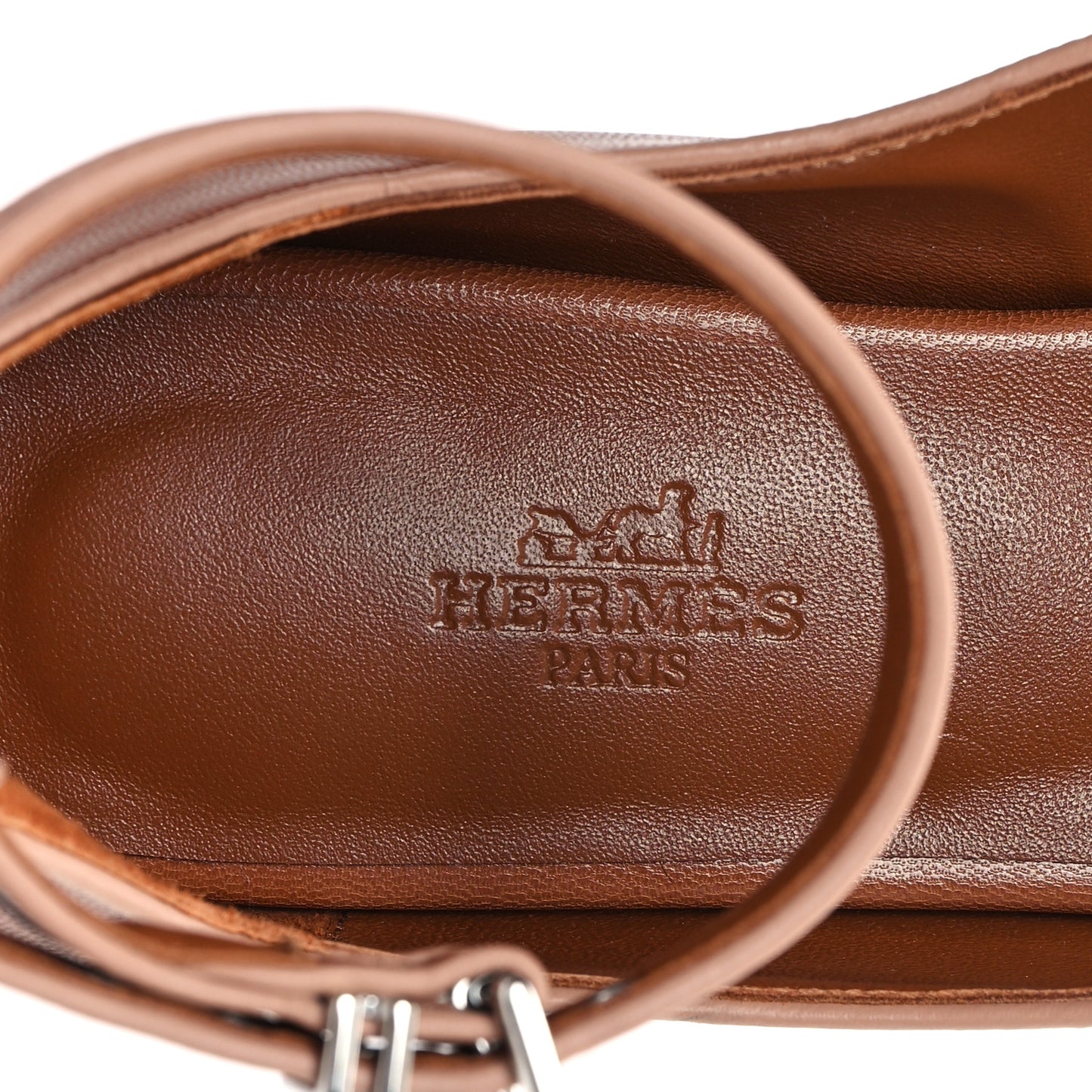 Goatskin Kirsten Sandals 38 Marron Glaise