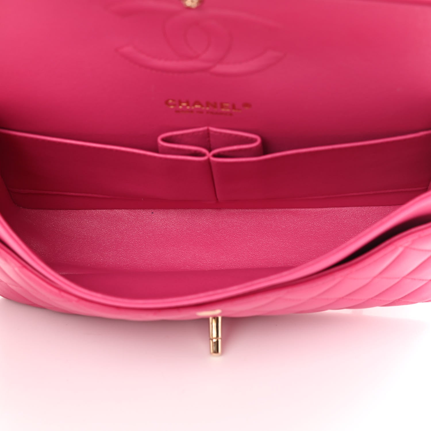 Chanel Lambskin Quilted Medium Double Flap Pink 4 of 19