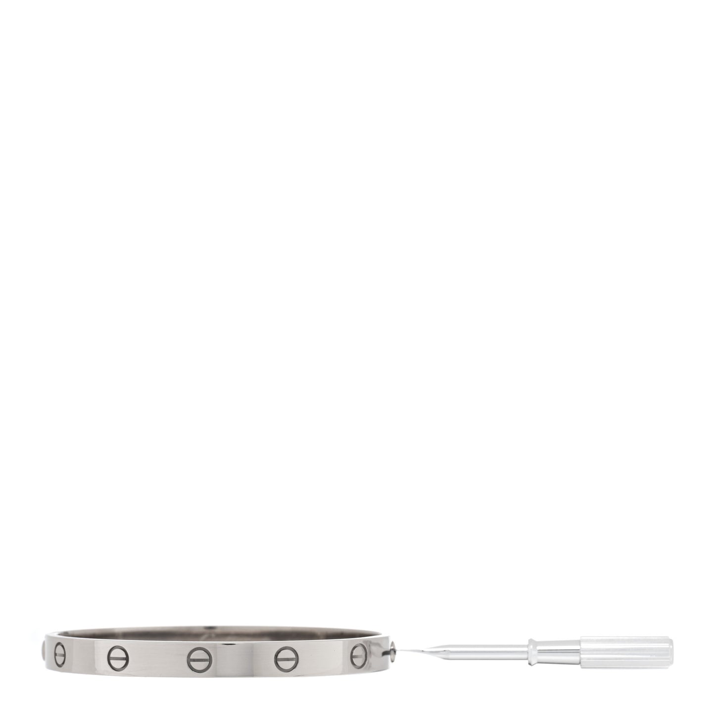 18K White Gold LOVE Bracelet 18