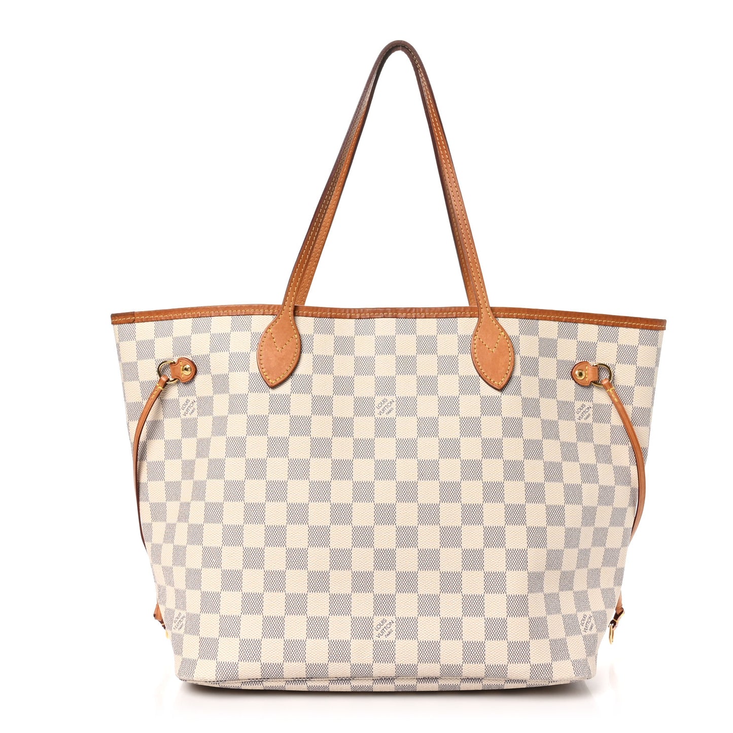 Damier Azur Neo Neverfull MM Rose Ballerine