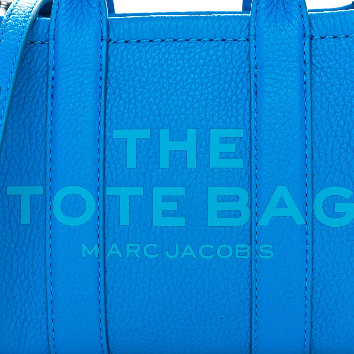 Marc Jacobs Grained Calfskin Micro The Tote Bag Scuba Pool 7 of 9