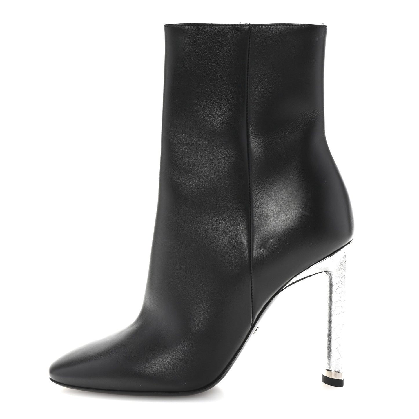 Calfskin Savane Ankle Boots 35 Black