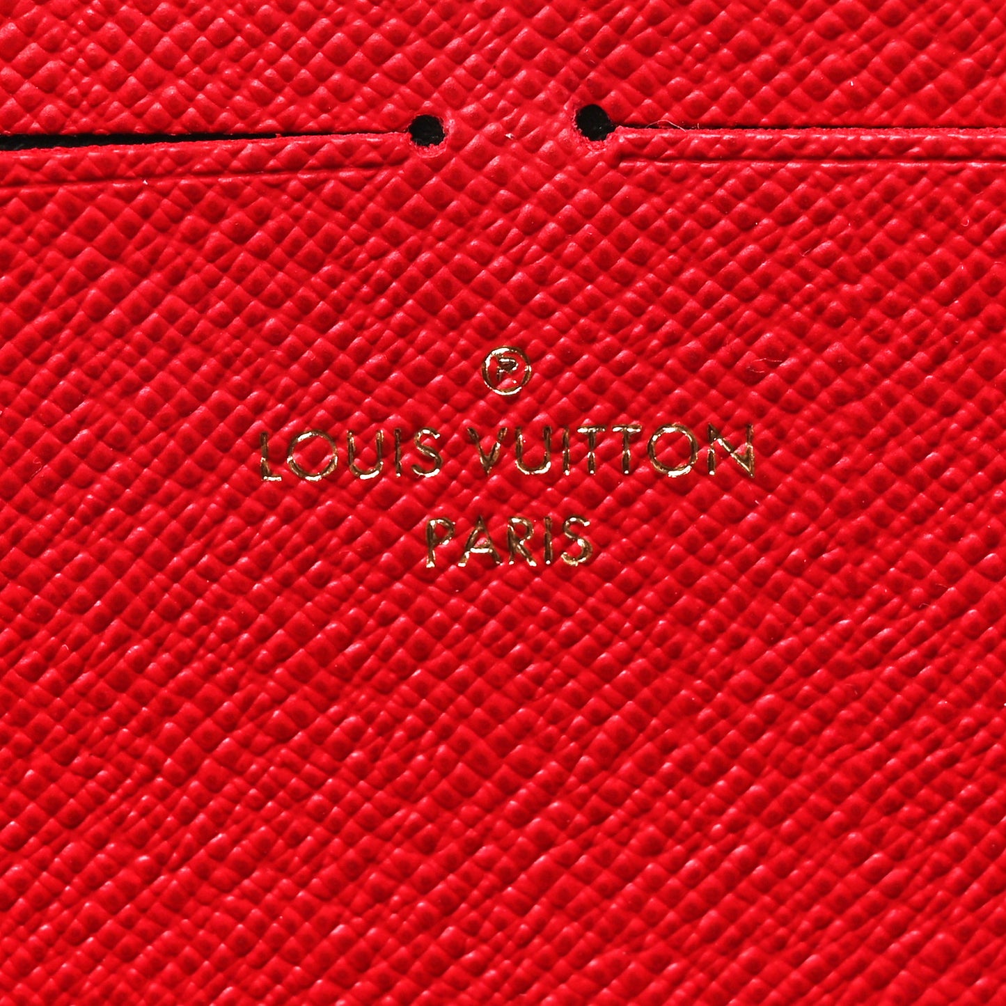 Damier Ebene Clemence Wallet Cherry