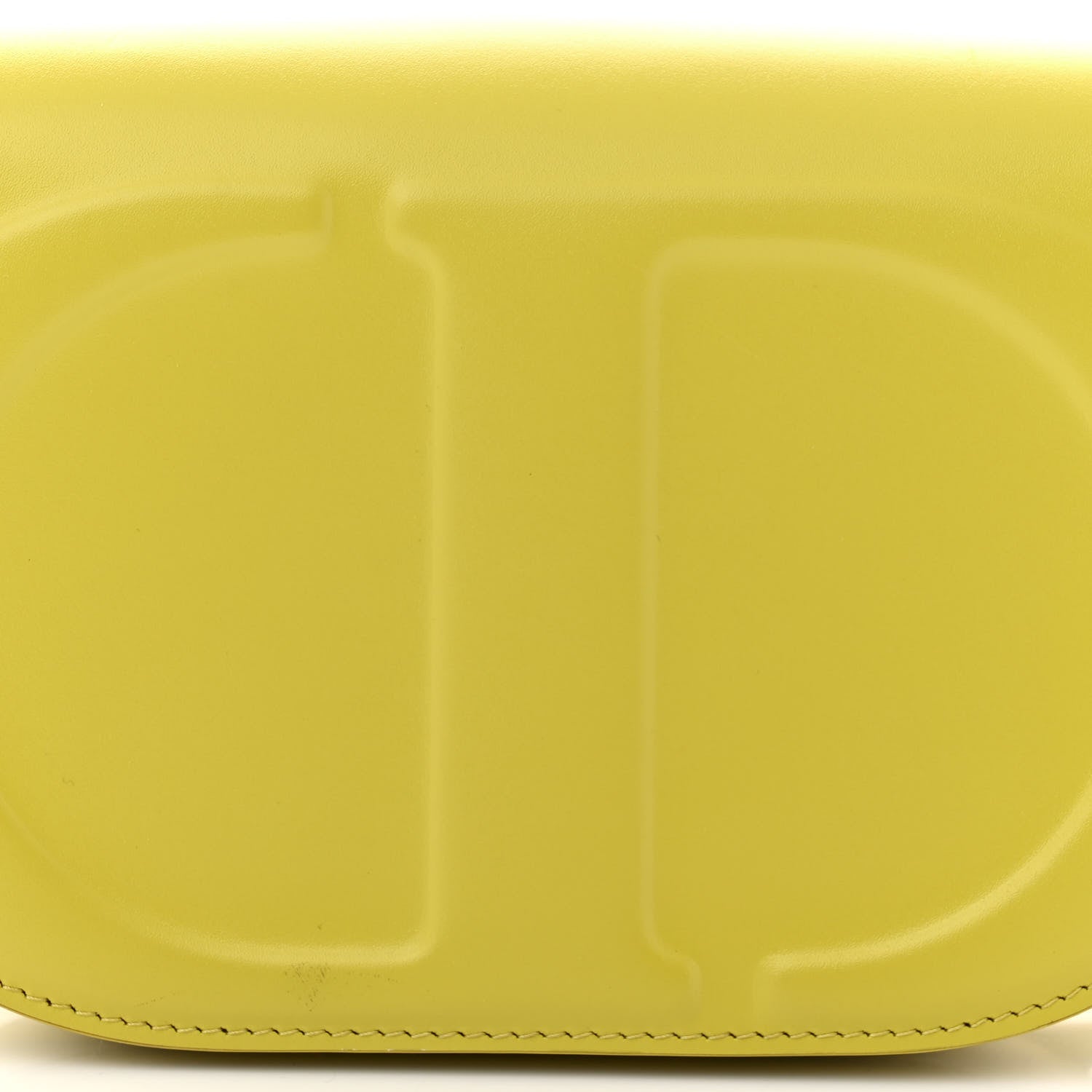 Christian Dior Calfskin CD Signature Flap Crossbody Lime 8 of 12