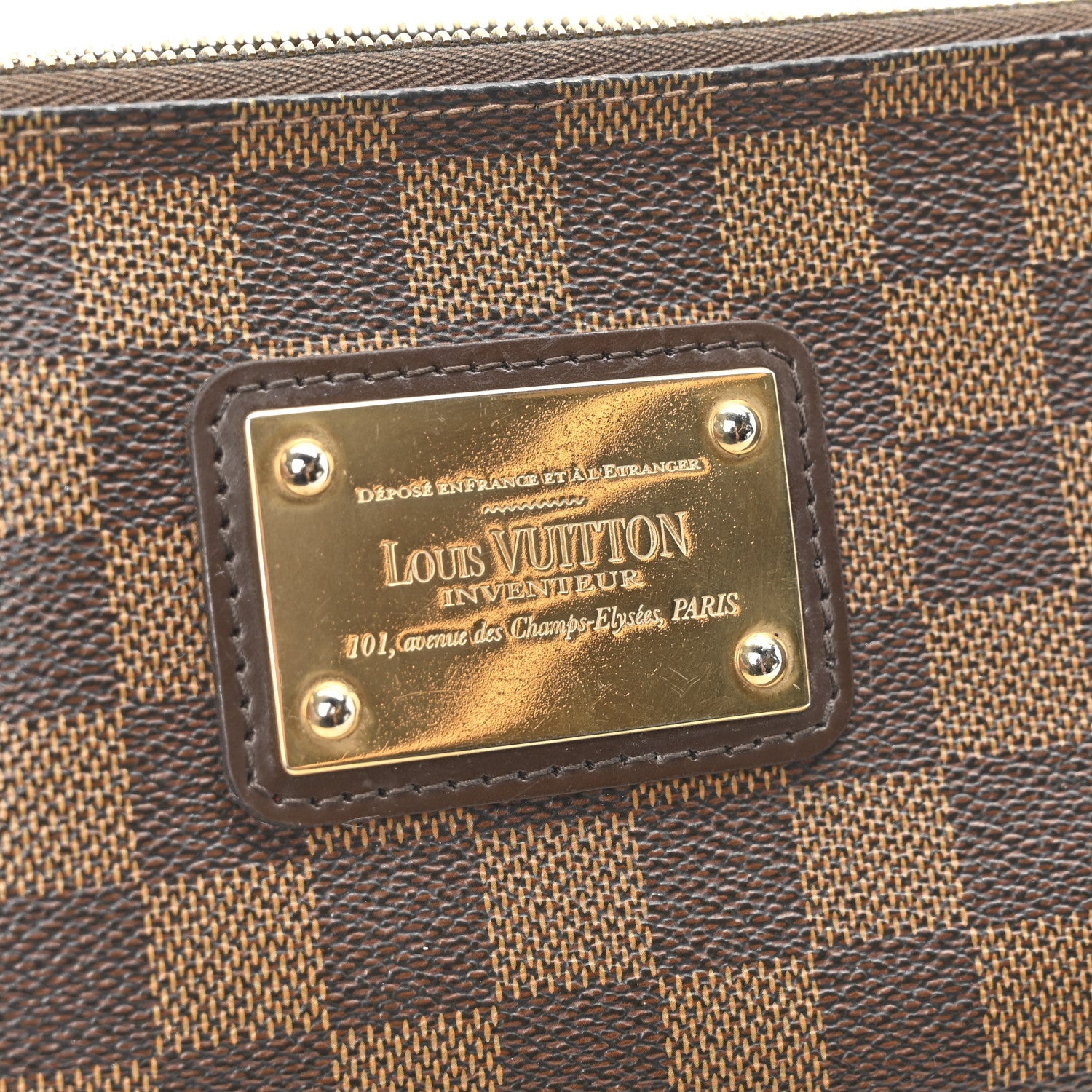 Louis Vuitton Damier Ebene Eva Clutch 6 of 9