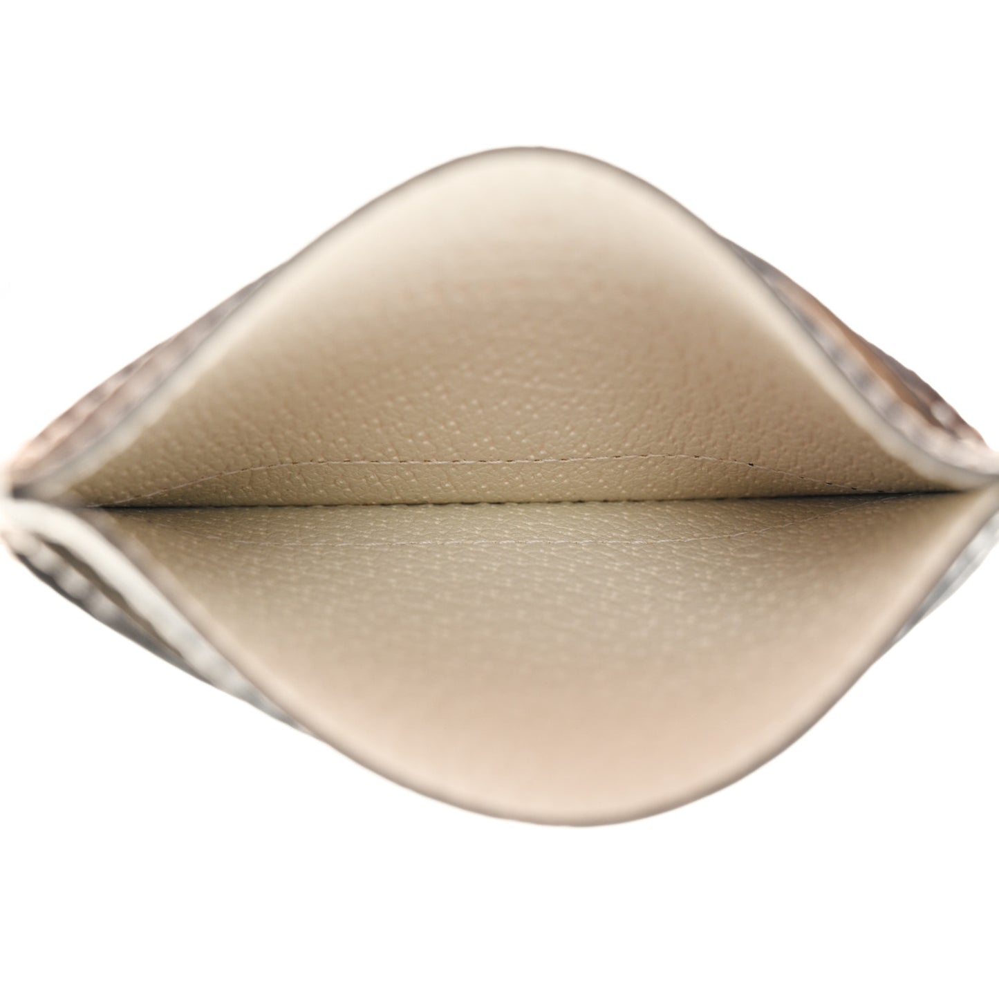 Textured Calfskin Web Ophidia Card Holder Mystic White