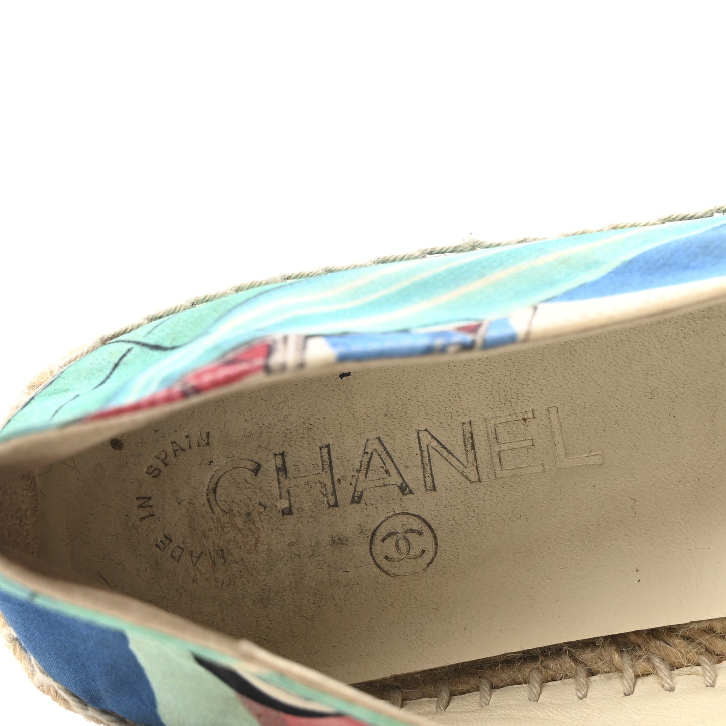 Fabric Patent CC Espadrilles 40 Multicolor Black