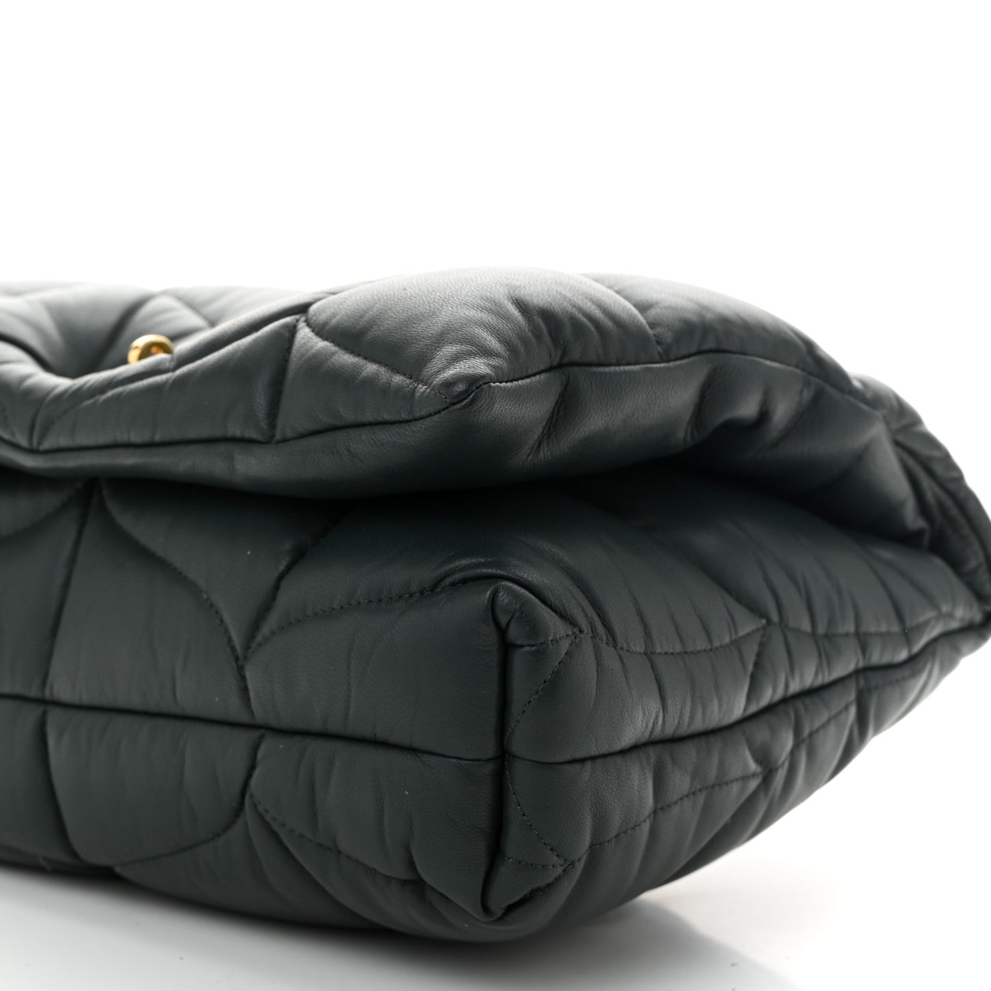 Nappa Pillow Quilted Little Softie Bag Mulberry Green
