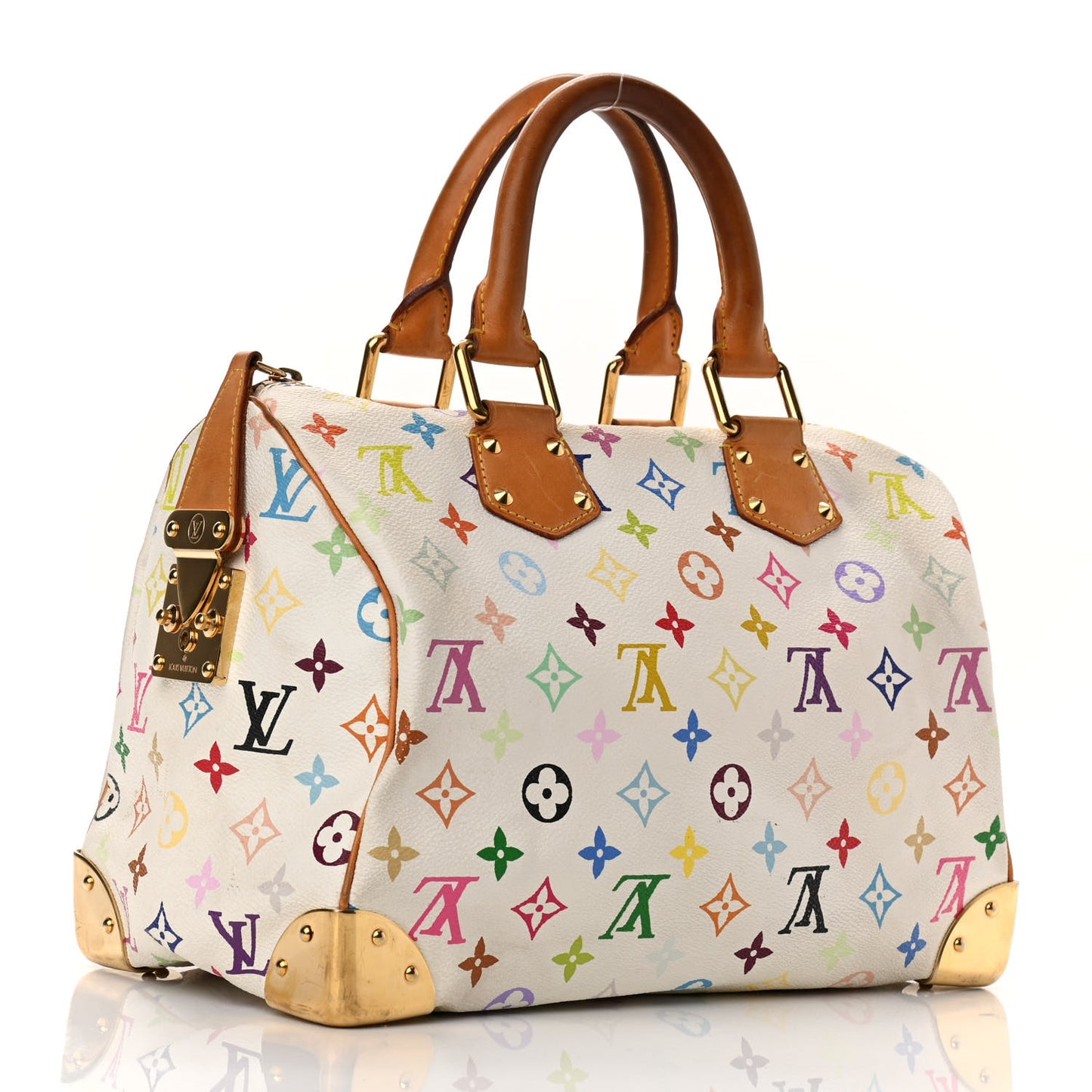 Monogram Multicolor Speedy 30 White